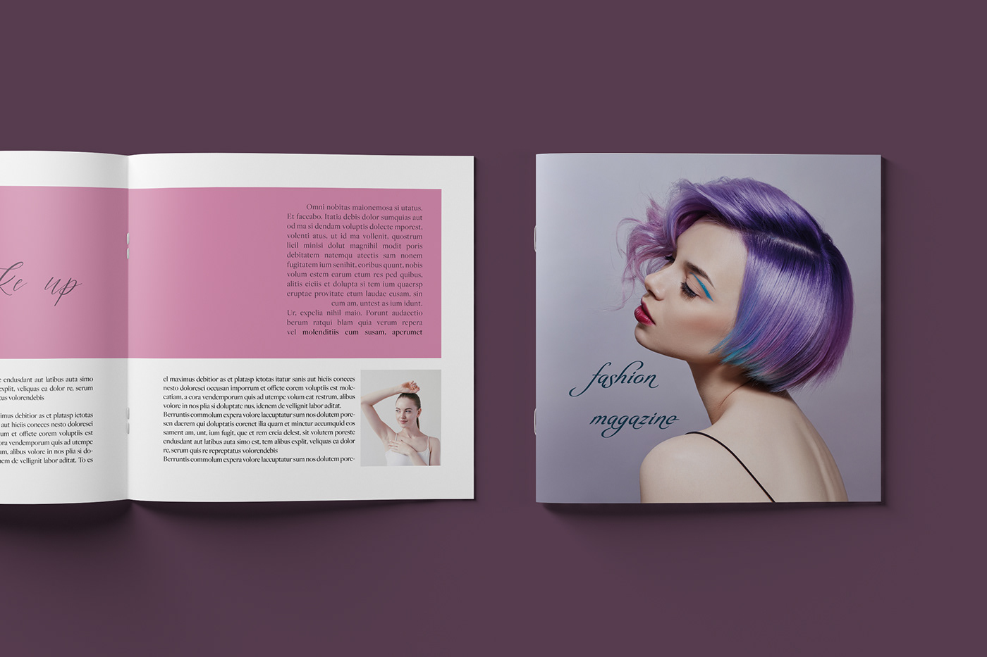 book catalog cover design InDesign magazine