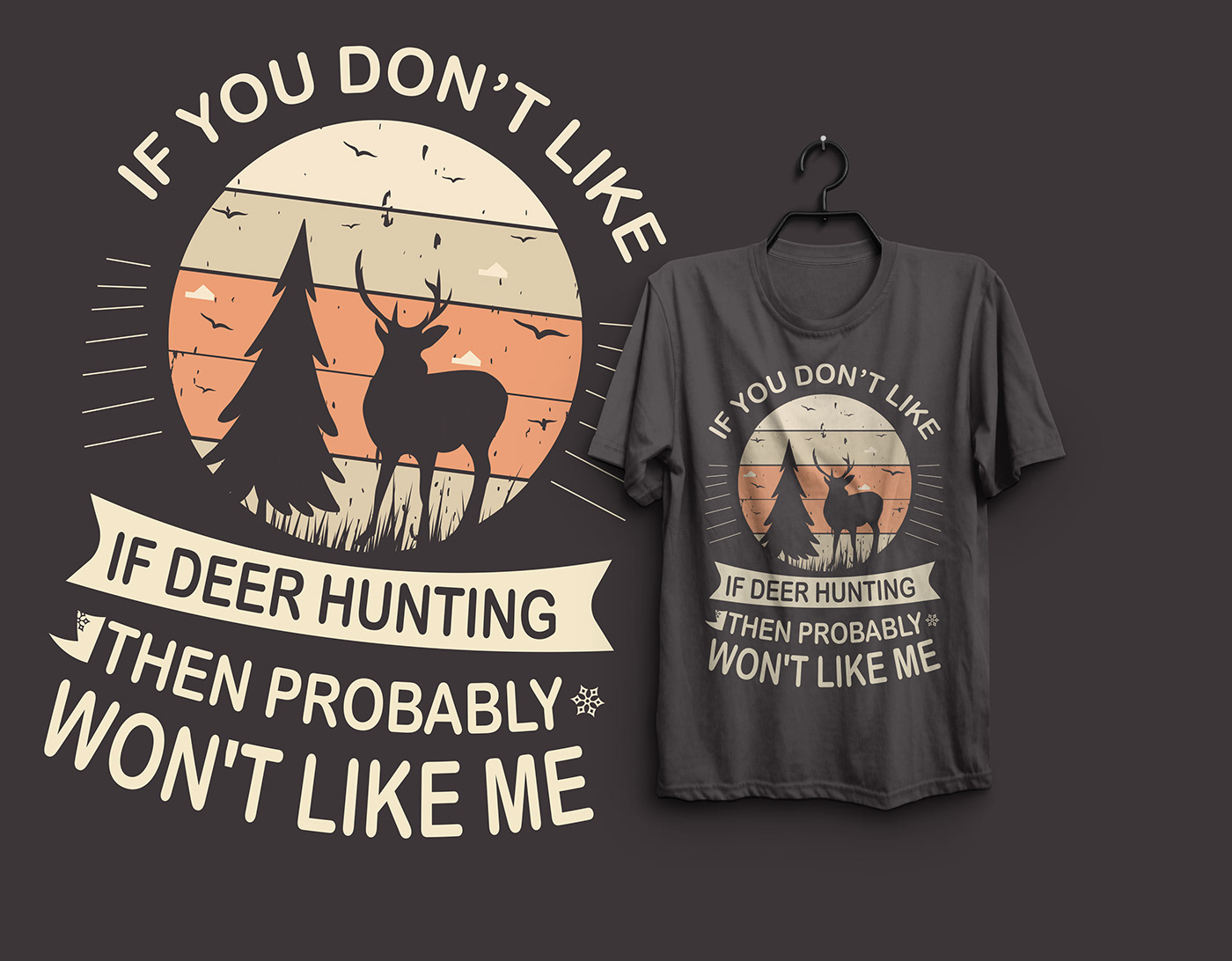 Hunting T Shirt Designs & Graphics Vector 