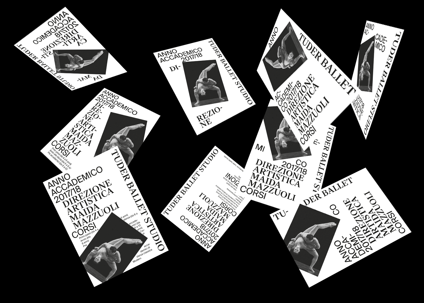duecollective tuderballetstudio posterdesign poster graphicdesign editorial typography  