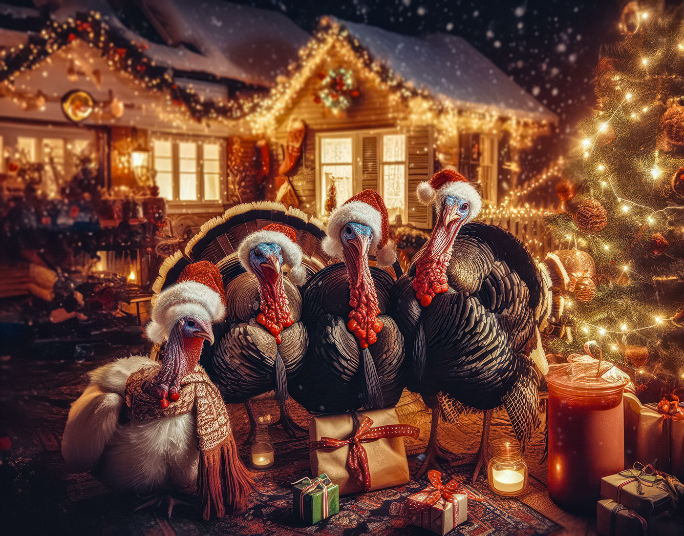 Turkey Christmas festive ai Food  animals holidays xmas Merry Christmas Vegitarian