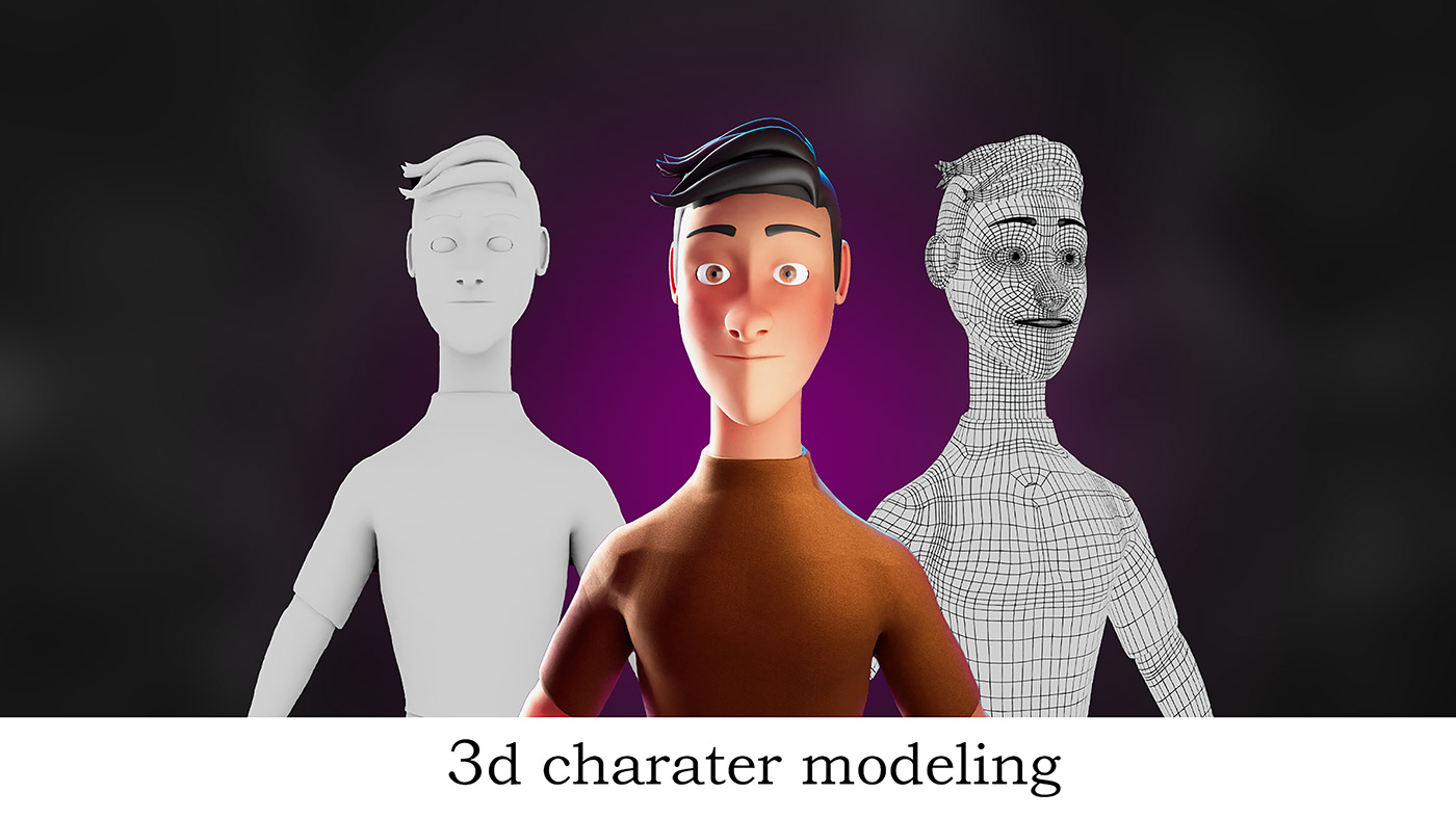 human face 3d modeling Render 3D Maya Substance Painter texturing blender 3d animation modeling