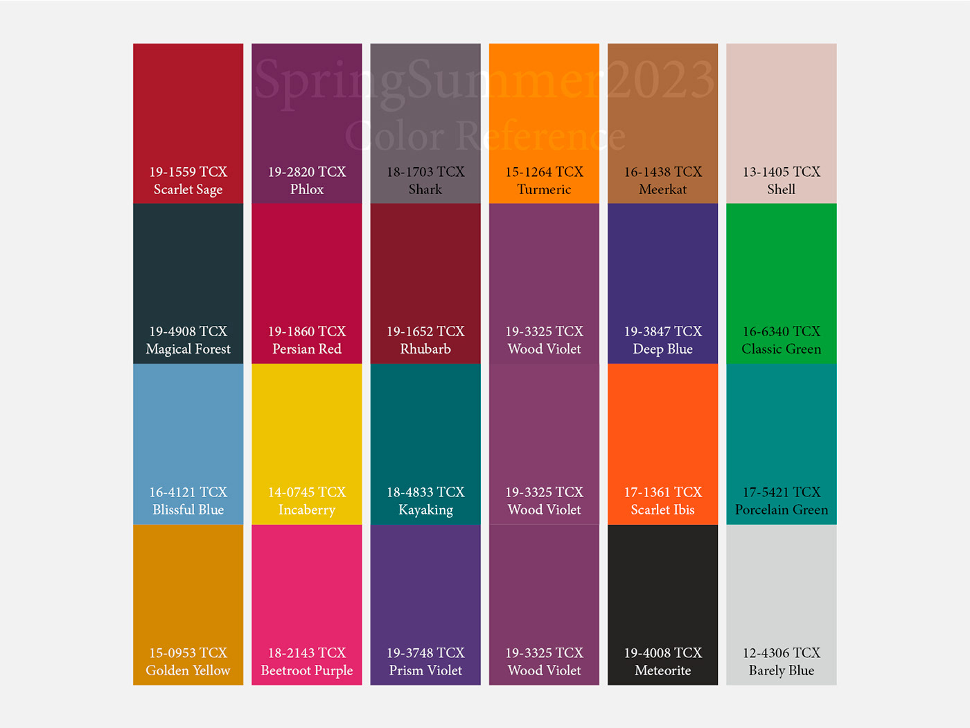 Color Forecasting Color Trend Spring summer SS 2023
