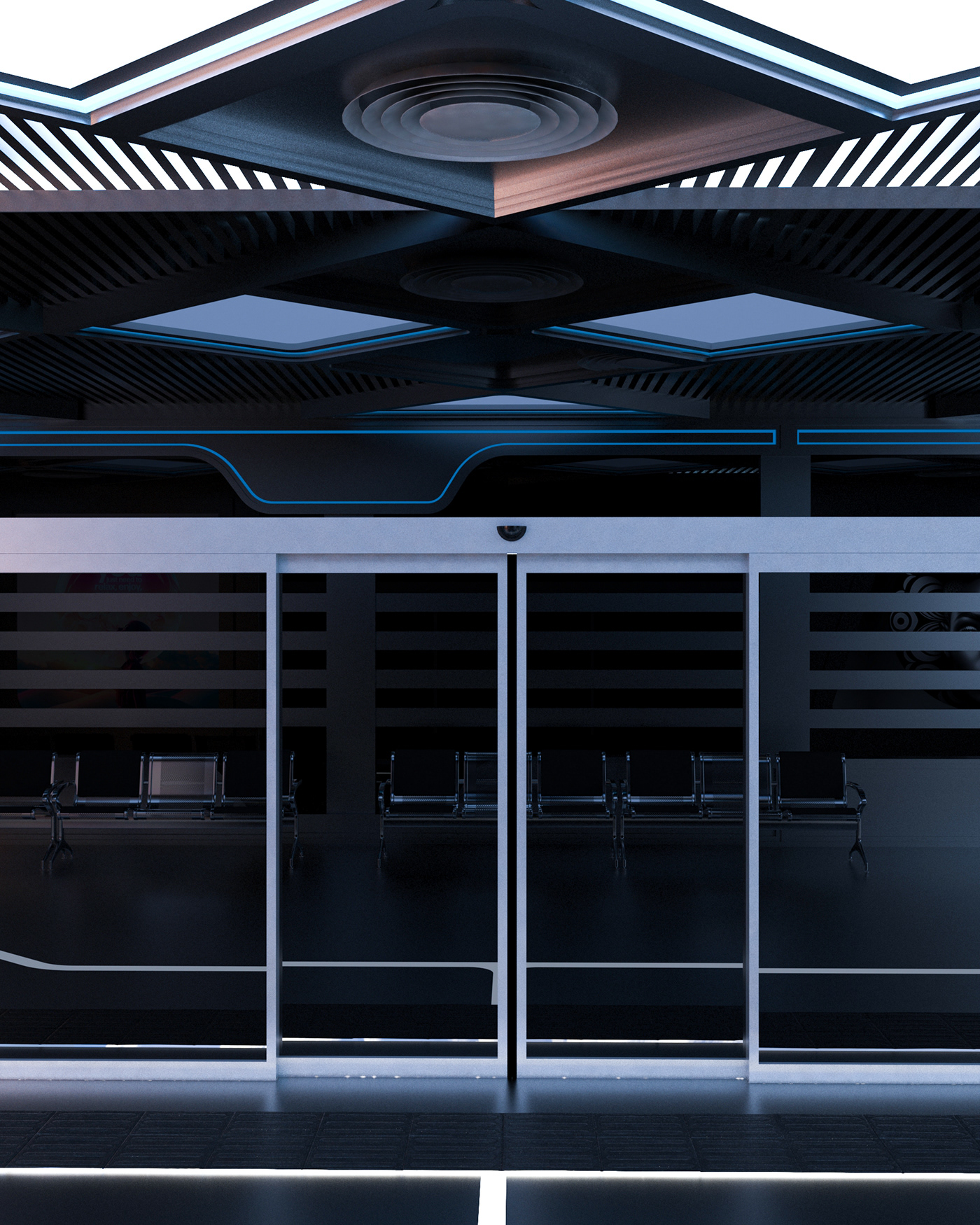 monorail metro subway underground interior design  future futuristic Scifi Cyberpunk Travel