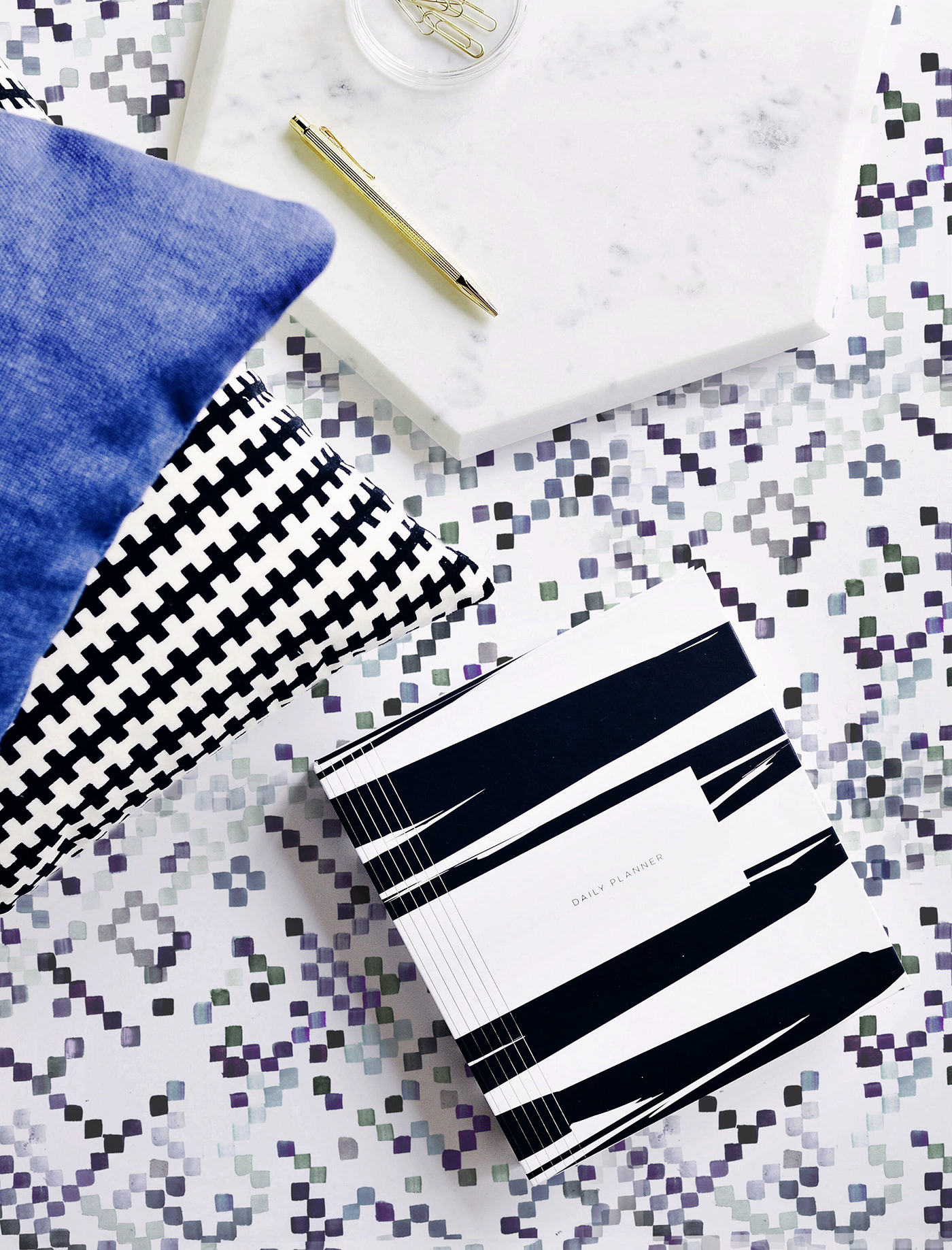 blue crockery home decor pattern pillows plates print textile design 
