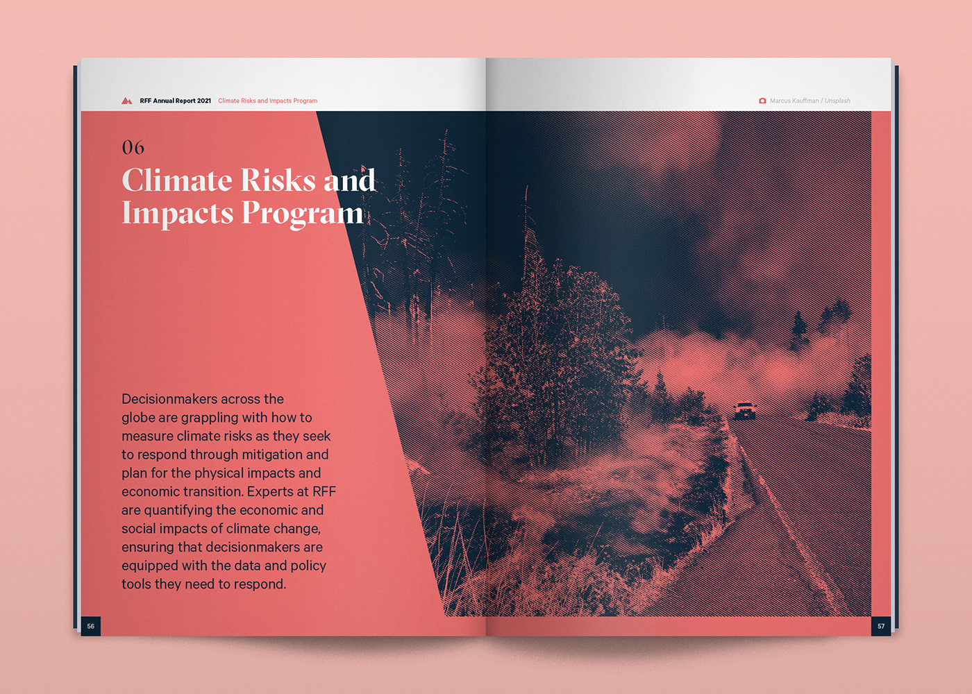 annual report brochure climate change editorial environment Layout magazine report research science