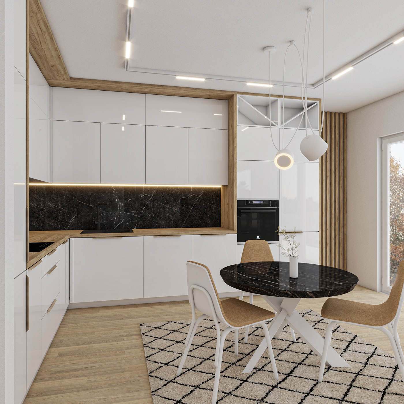 architecture interiordesign kitchen kitchendesign Render visualization vray