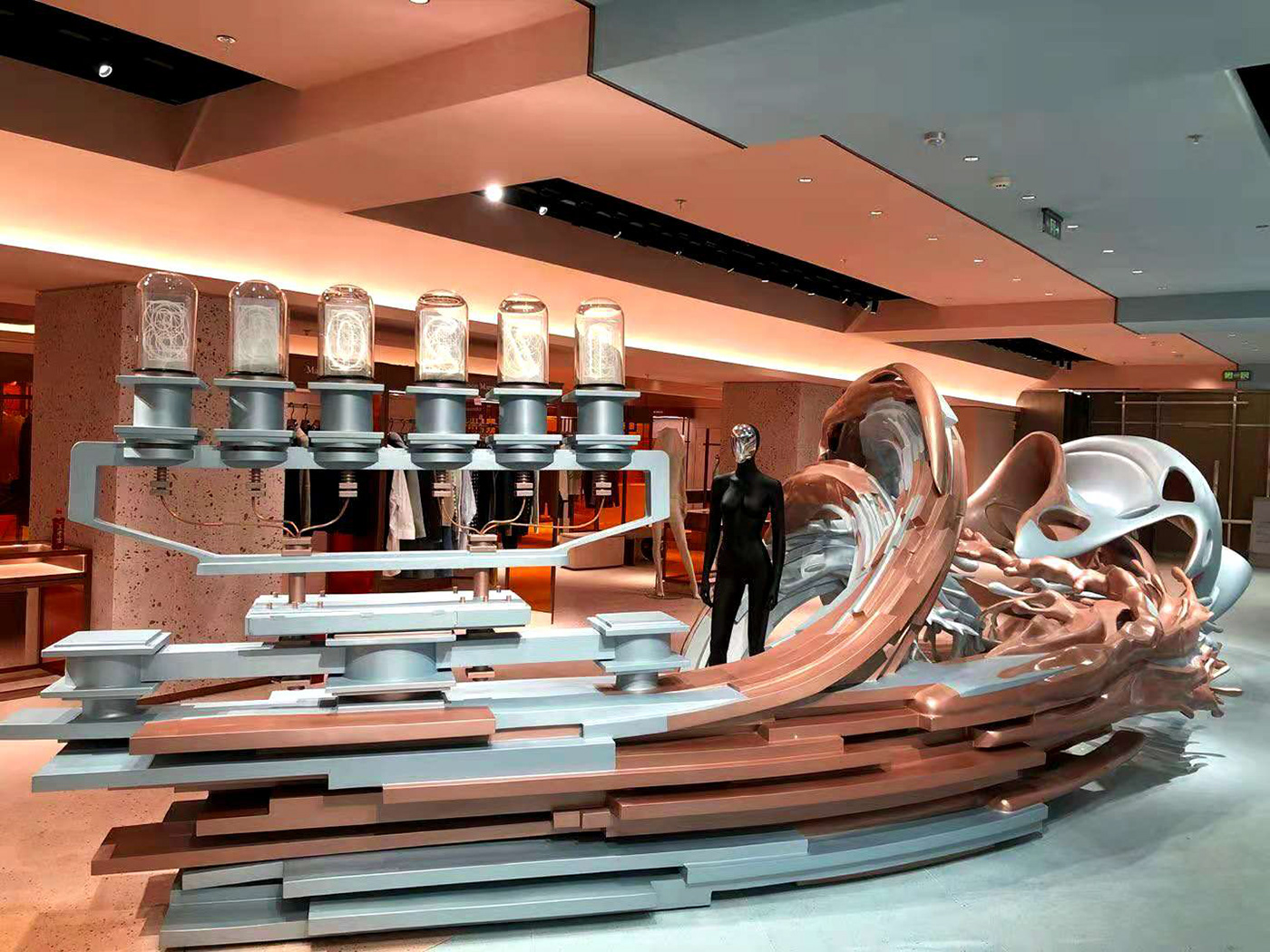 3D printed sculpture 3d printing 3d printing design largest 3d print luxury nicholas koscinski Shopping shopping mall xuberance Xuberance Design