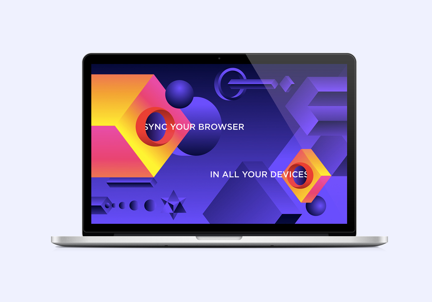 opera universe geometry gradient bold transform icons logos colorful Web