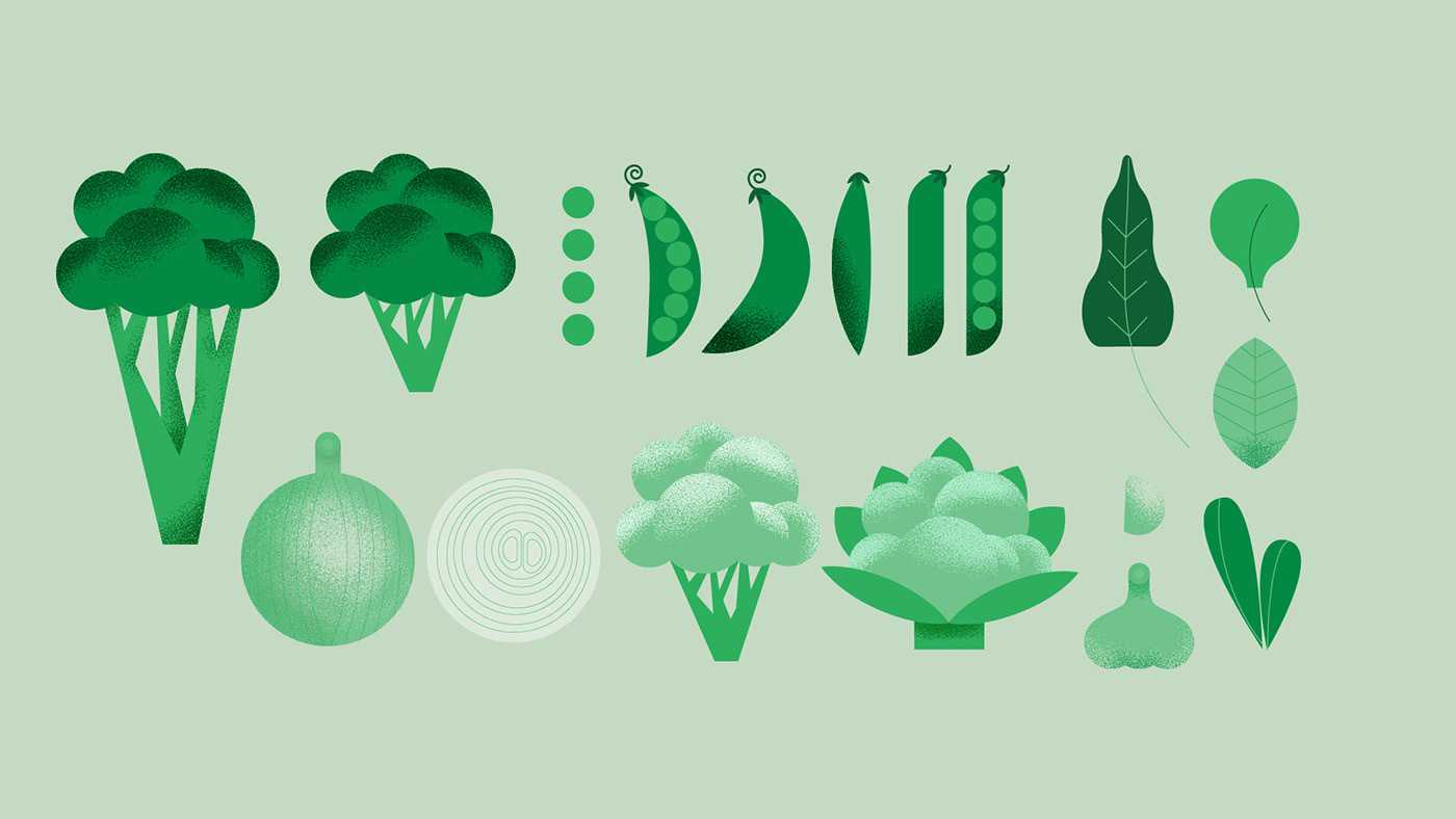 Canada corporative Food  identity ILLUSTRATION  library Packaging pattern vegetables Veggie