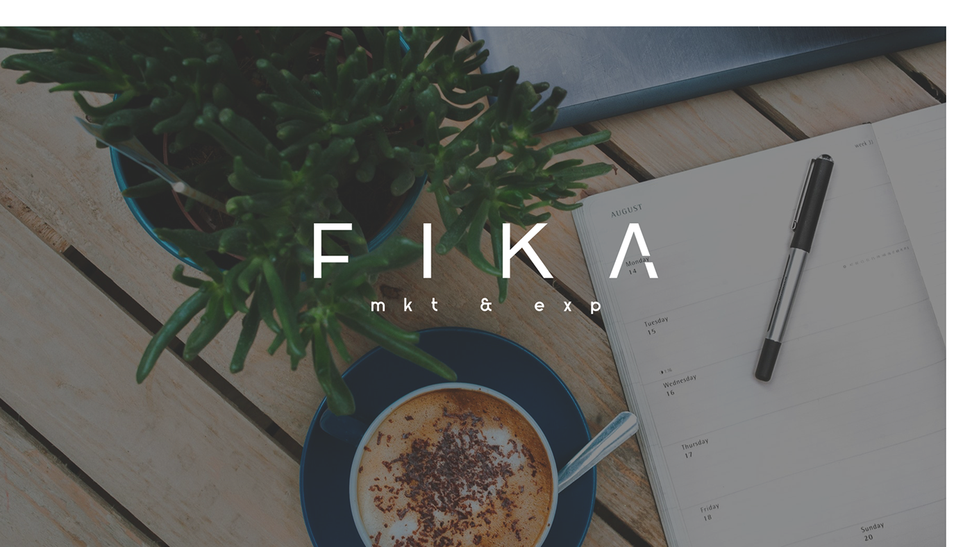 logo fika Sweden Icon Coffee marketing   Experience visual identity culture