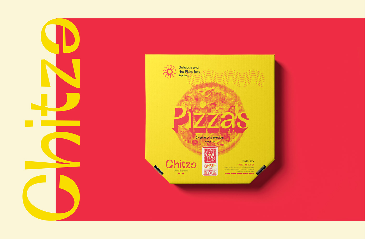 branding  Cheese Food  ILLUSTRATION  logo Packaging packing Pasta Pizza box
