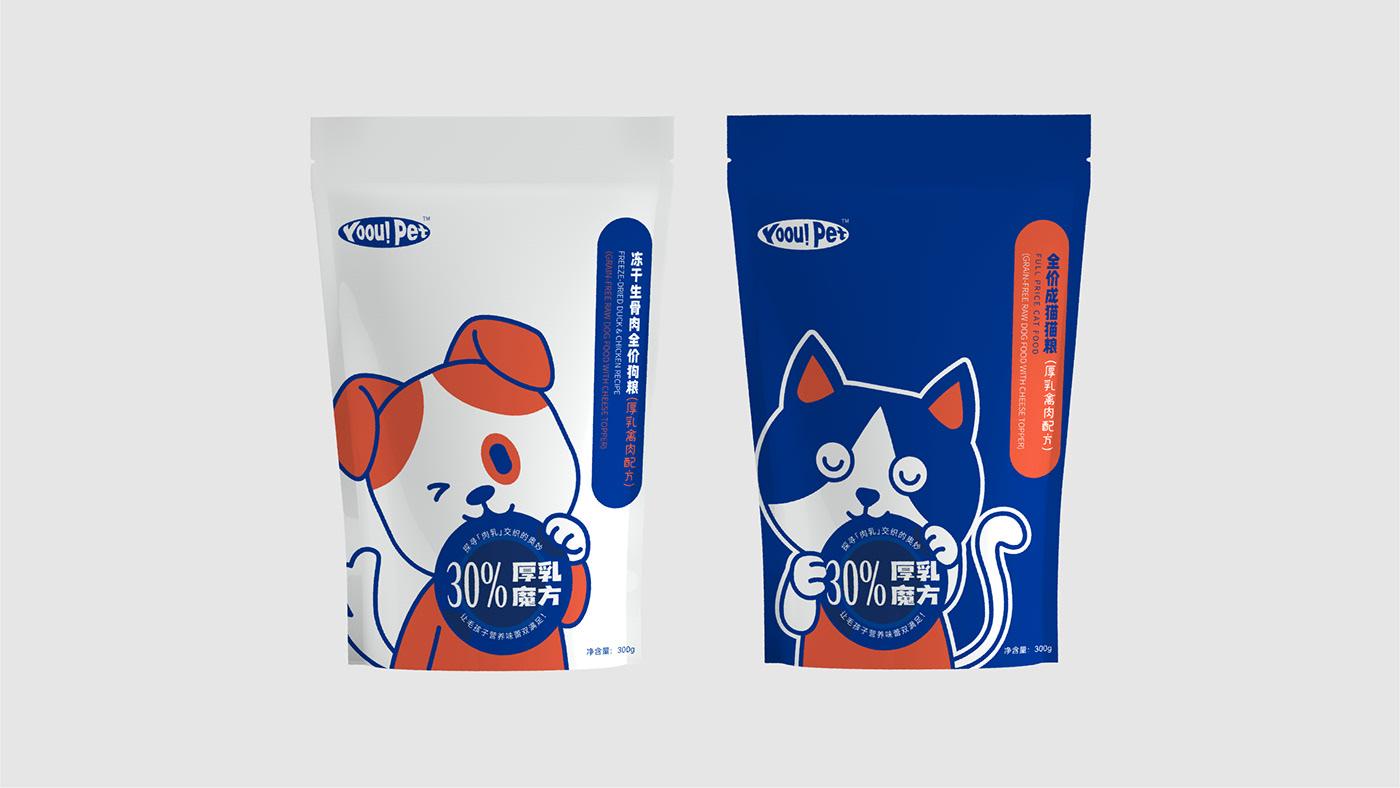 branding  contrasting colors logo Logo Design package design  pet food 包装设计 吉祥物 品牌 插画