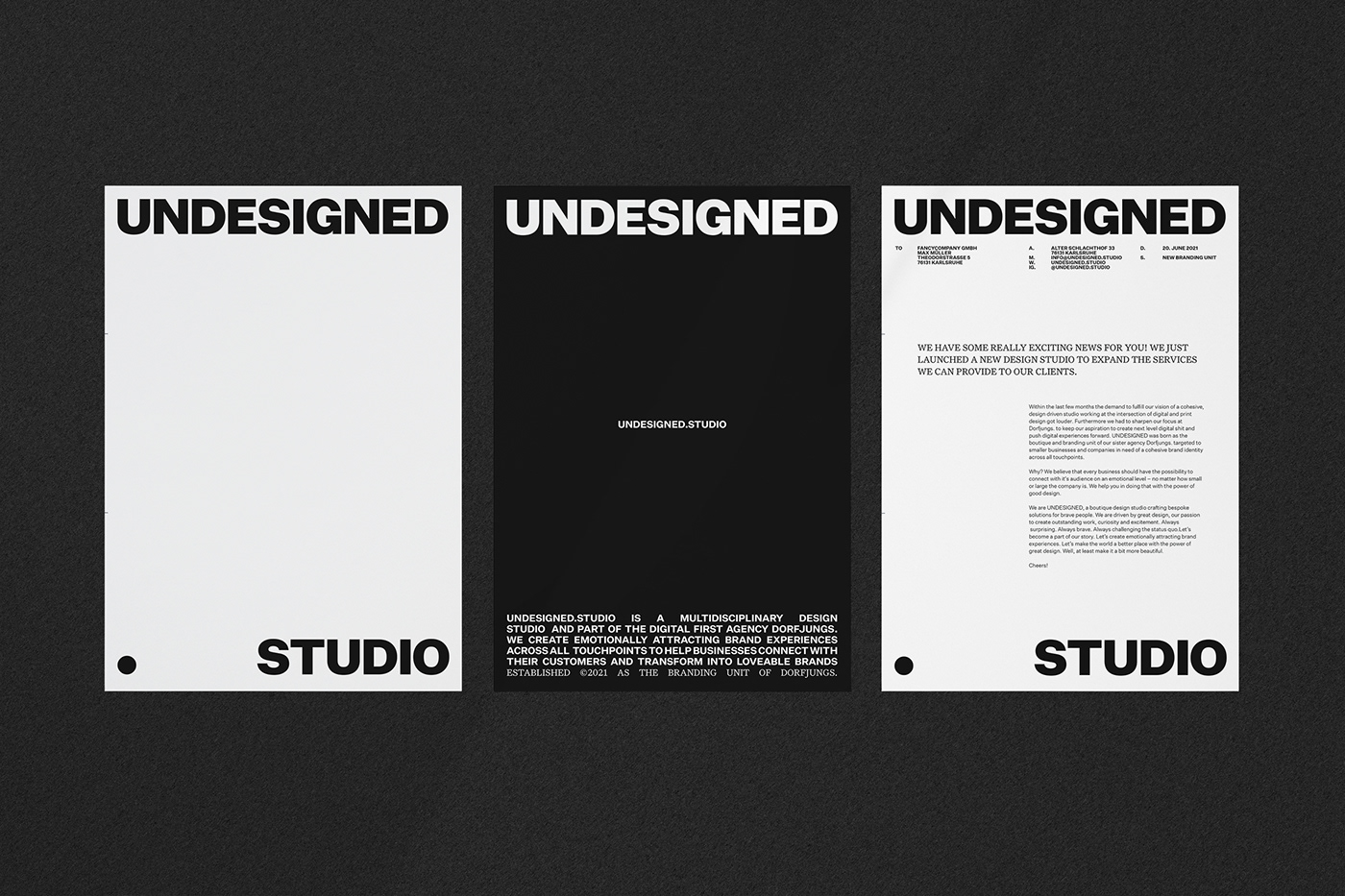 agency branding  Corporate Identity design studio personal branding portfolio poster stationary Studio Branding Website