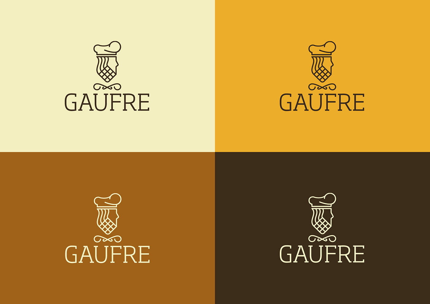 brand branding  Gaufre   gofres Identidad Corporativa Manual de Identidad marca diseño gráfico ilustracion brand waffles