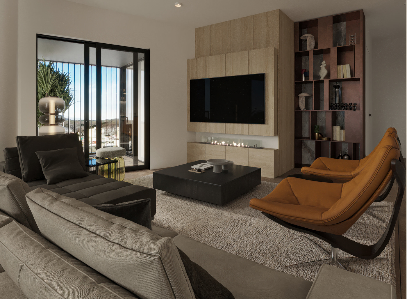 3D Render archviz architecture visualization 3ds max corona interior design  modern