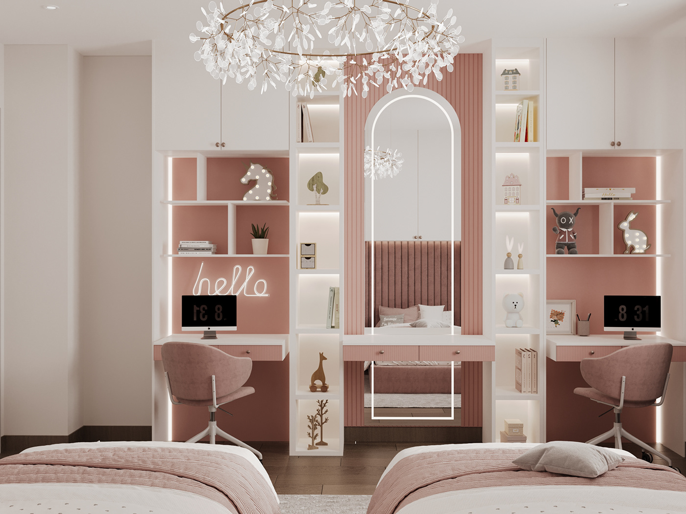 3ds max bedroom corona interior design  kidsbedroomdesign