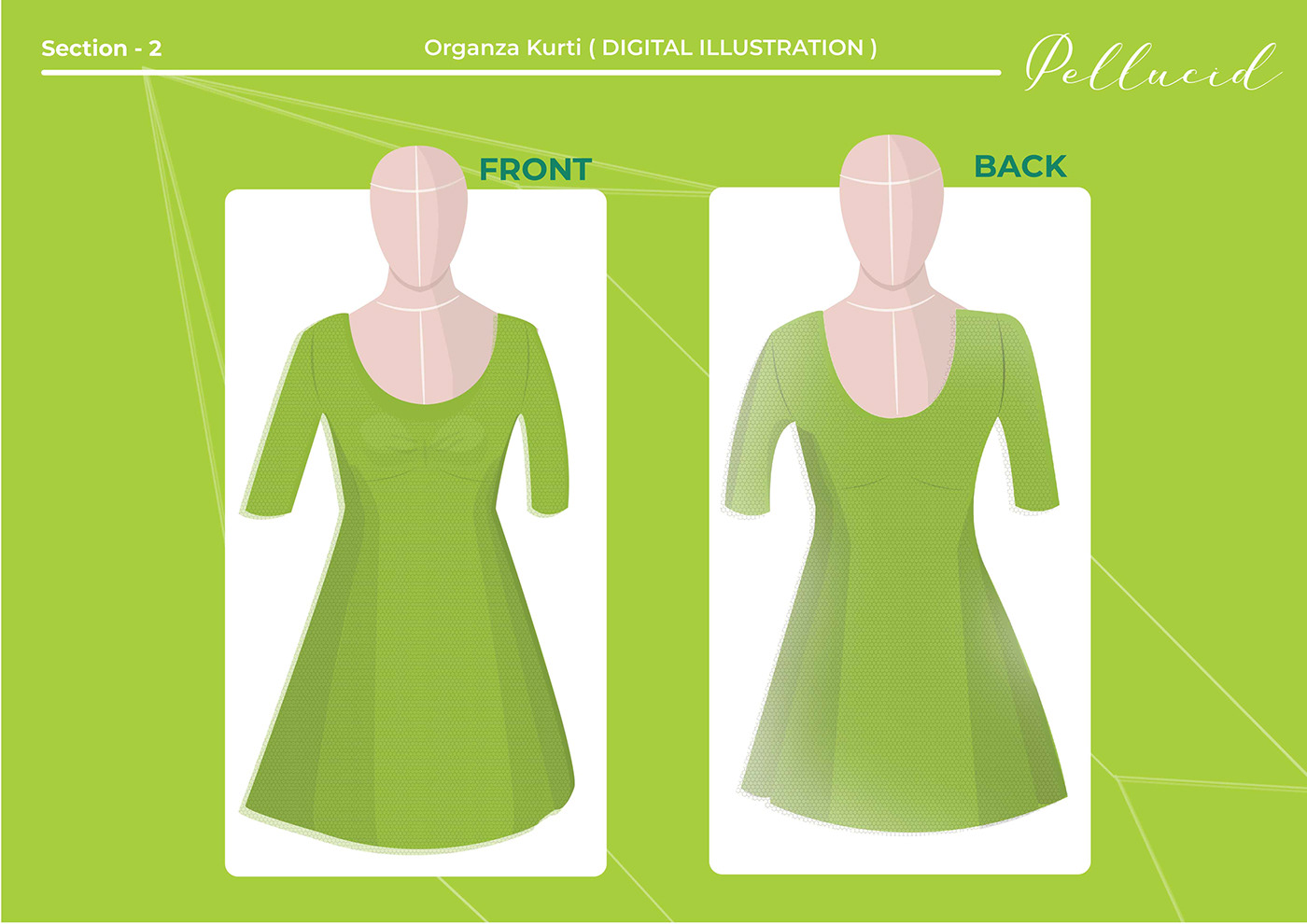 Fashion  organza clothes design graphics photoshop Illustrator sketching