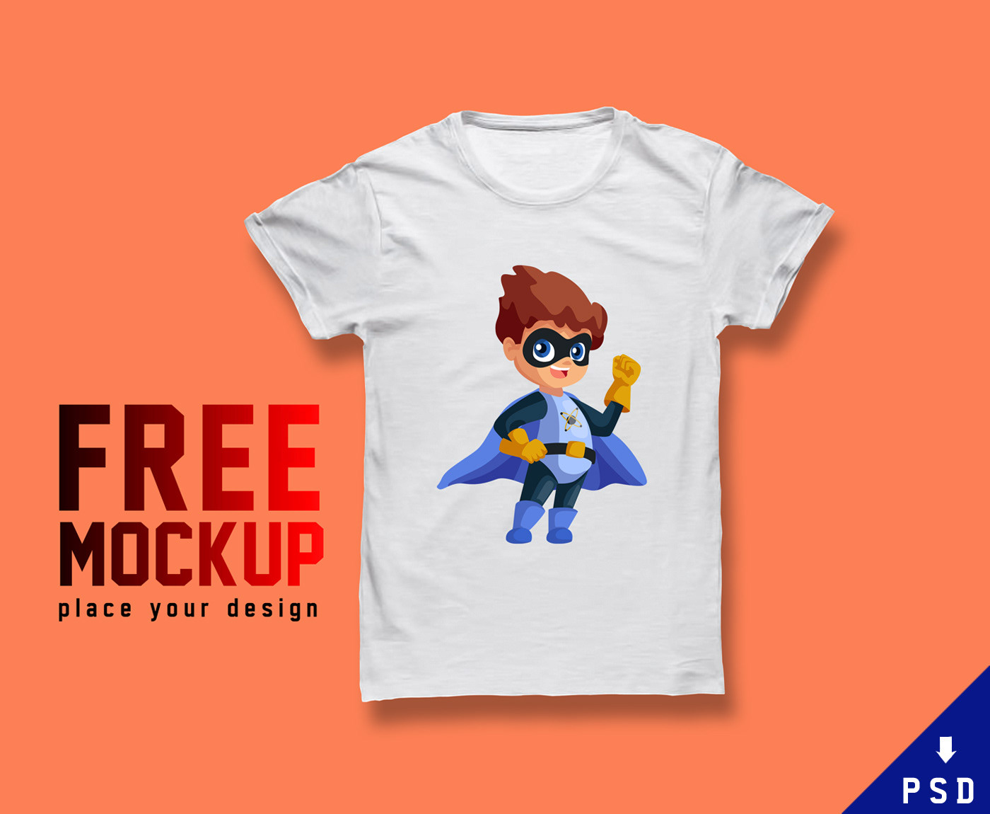 free Mockup t-shirt download freebies psd mock-up realistic mockup