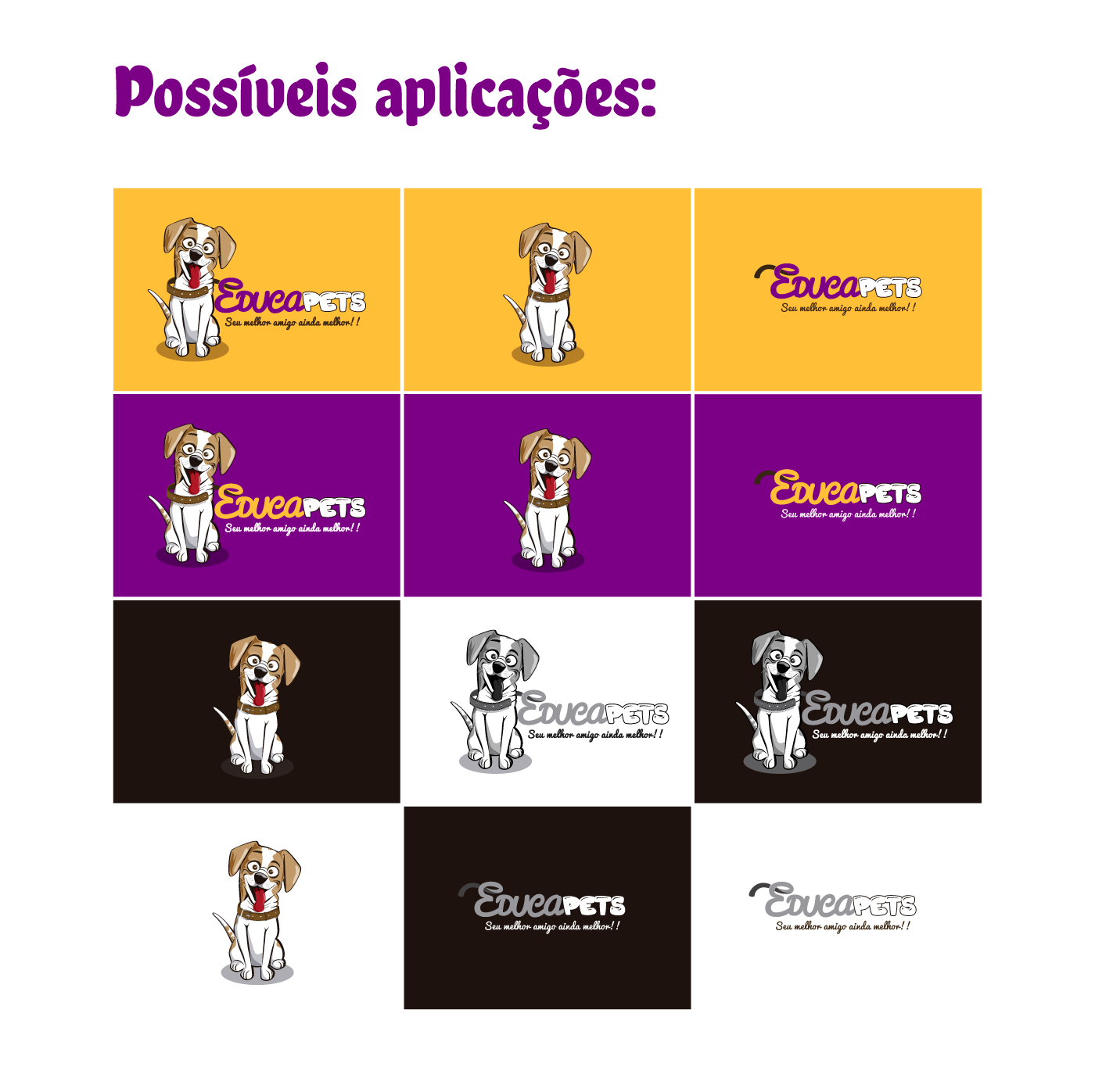 brand identity institutional logo Pet dog manual Mockup trainer ILLUSTRATION 