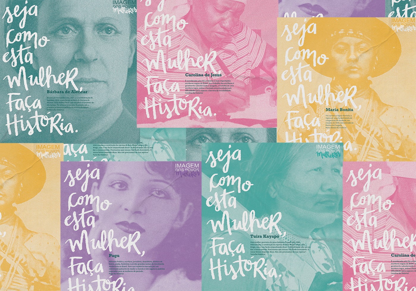 film festival festival ID identity graphic identity women colorful sesc lettering brush