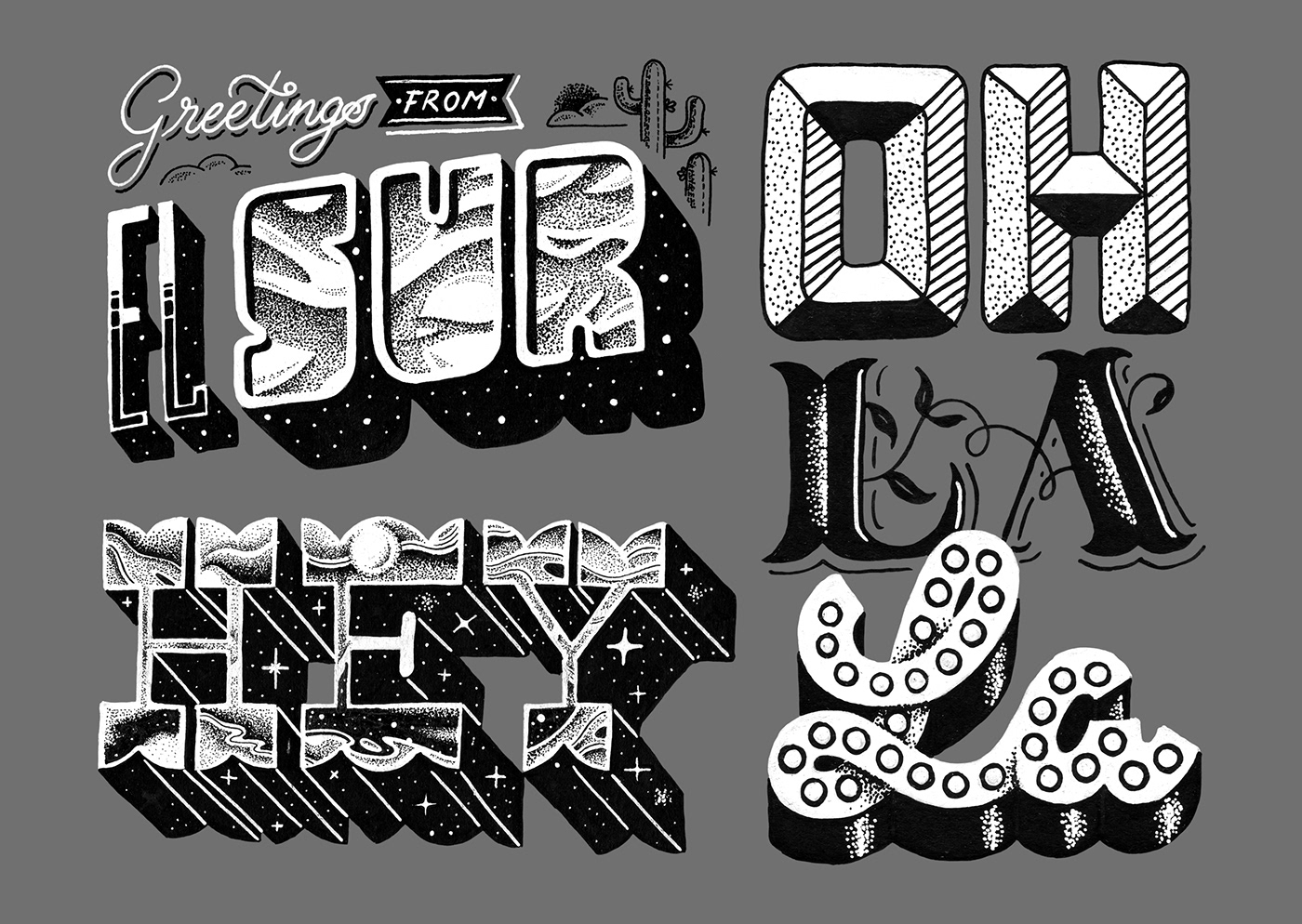lettering typography   type handmade handmade font ILLUSTRATION  Calligraphy   letters