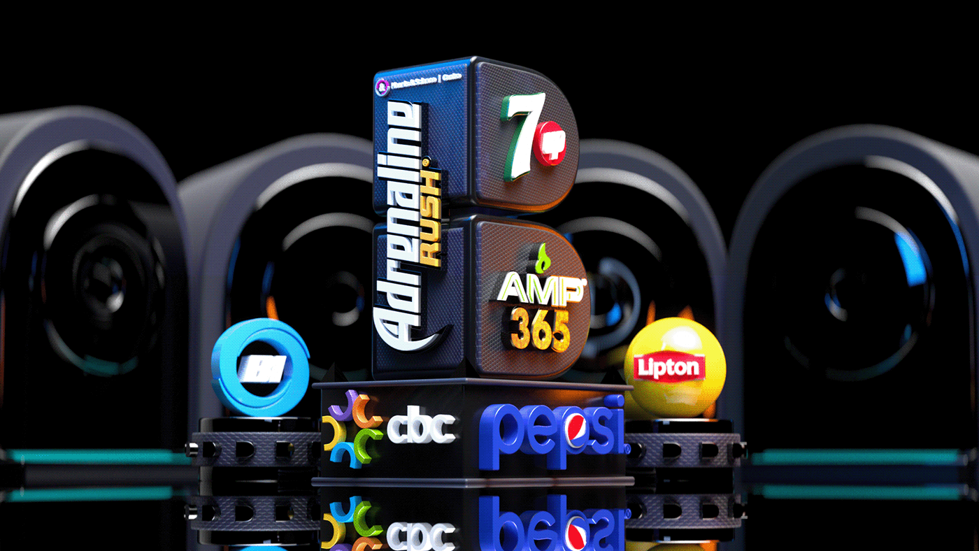 3D 7Up Advertising  cinema 4d DDB DDB guatemala Octane Render pepsi