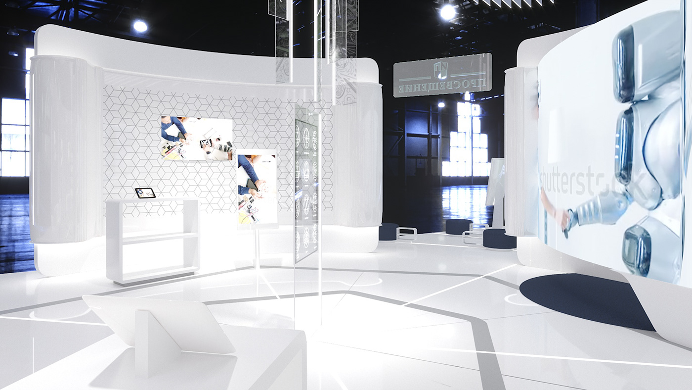 3D 3ds max architecture booth exhibit Exhibition  Messebau Stand trade fair