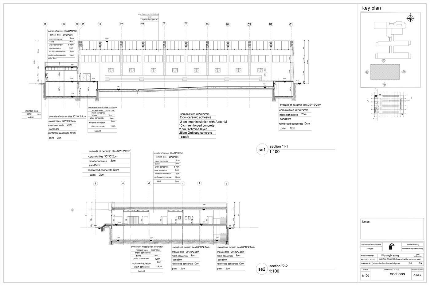shop drawing swimming pool working drawings covered hall