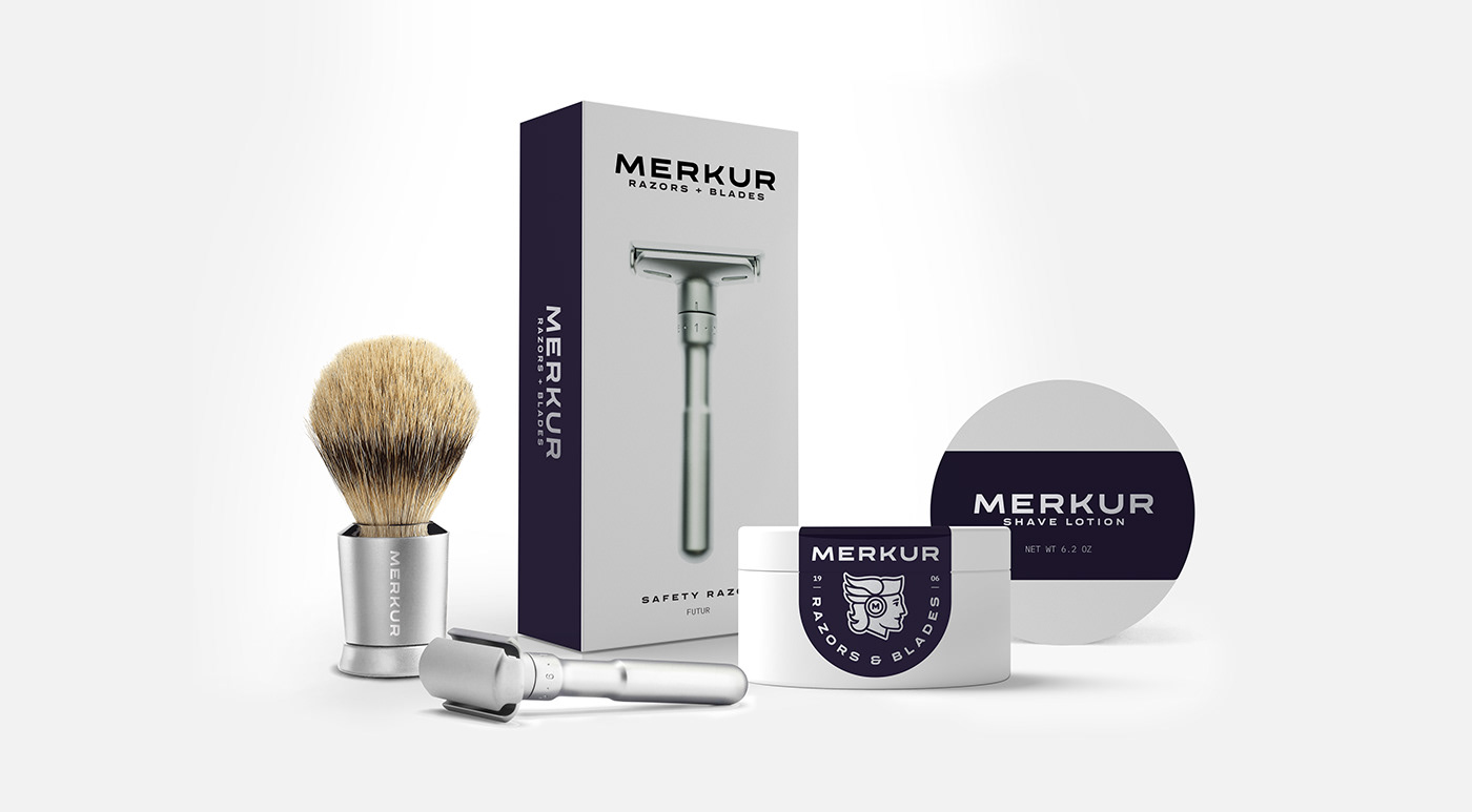 design logo branding  visual identity razors shave Packaging