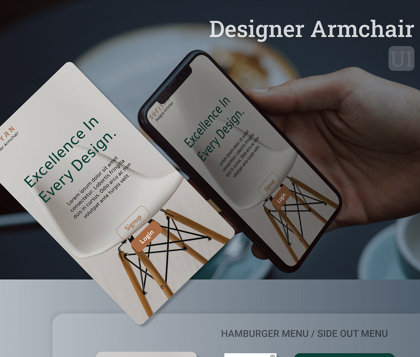 app design ui design uiux Behance Figma Mobile app vimeo animation  motion design armchair design
