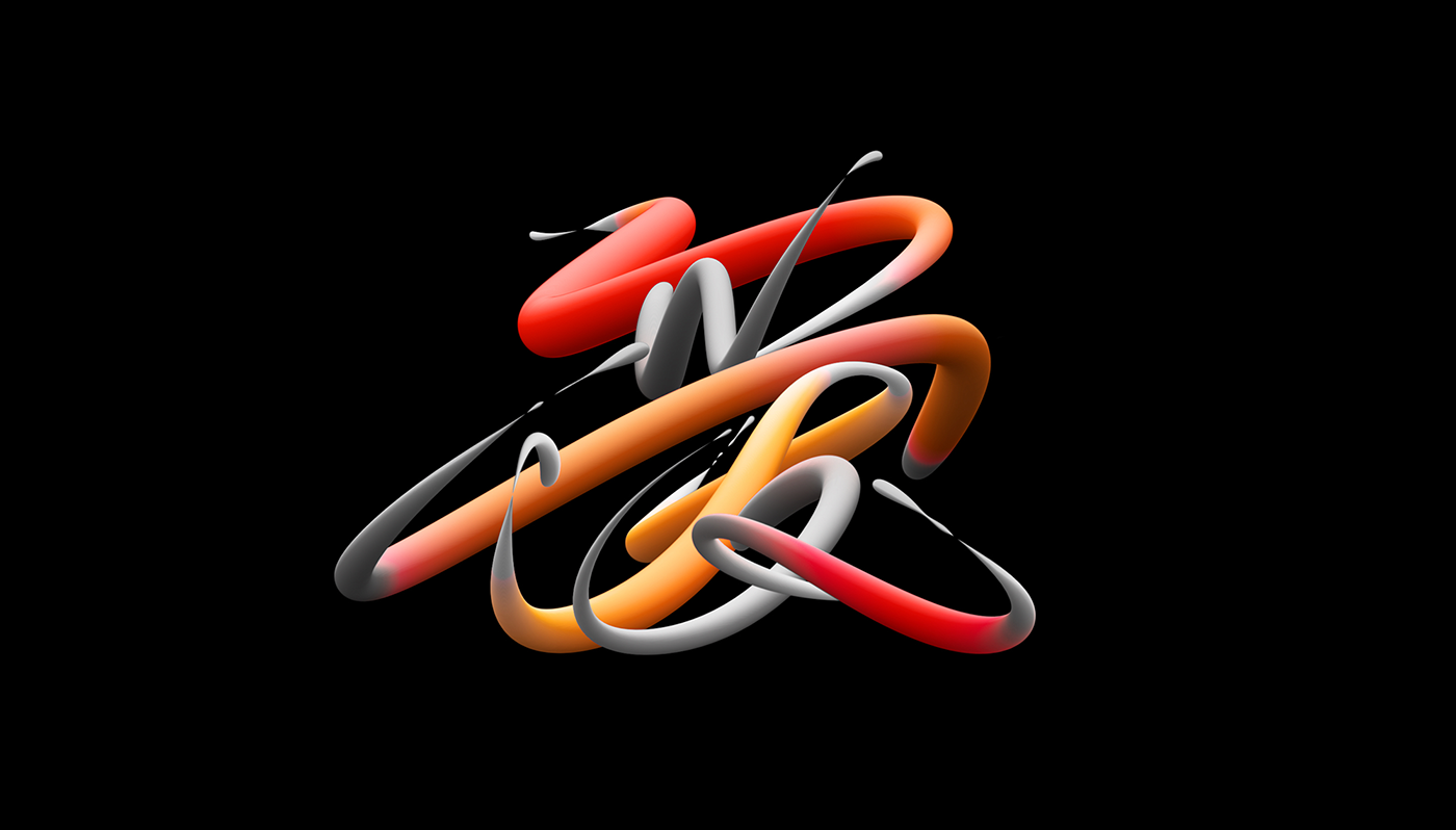 color handwriting lettering type 字體設計 3D ILLUSTRATION 
