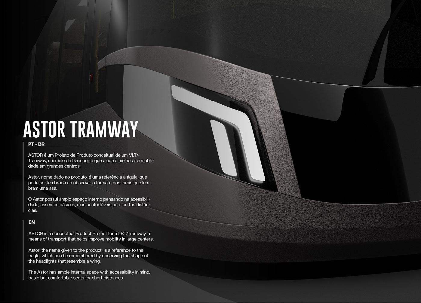 felix design tramway tram train industrial design  product design  transportation Transportation Design astor Automotive design