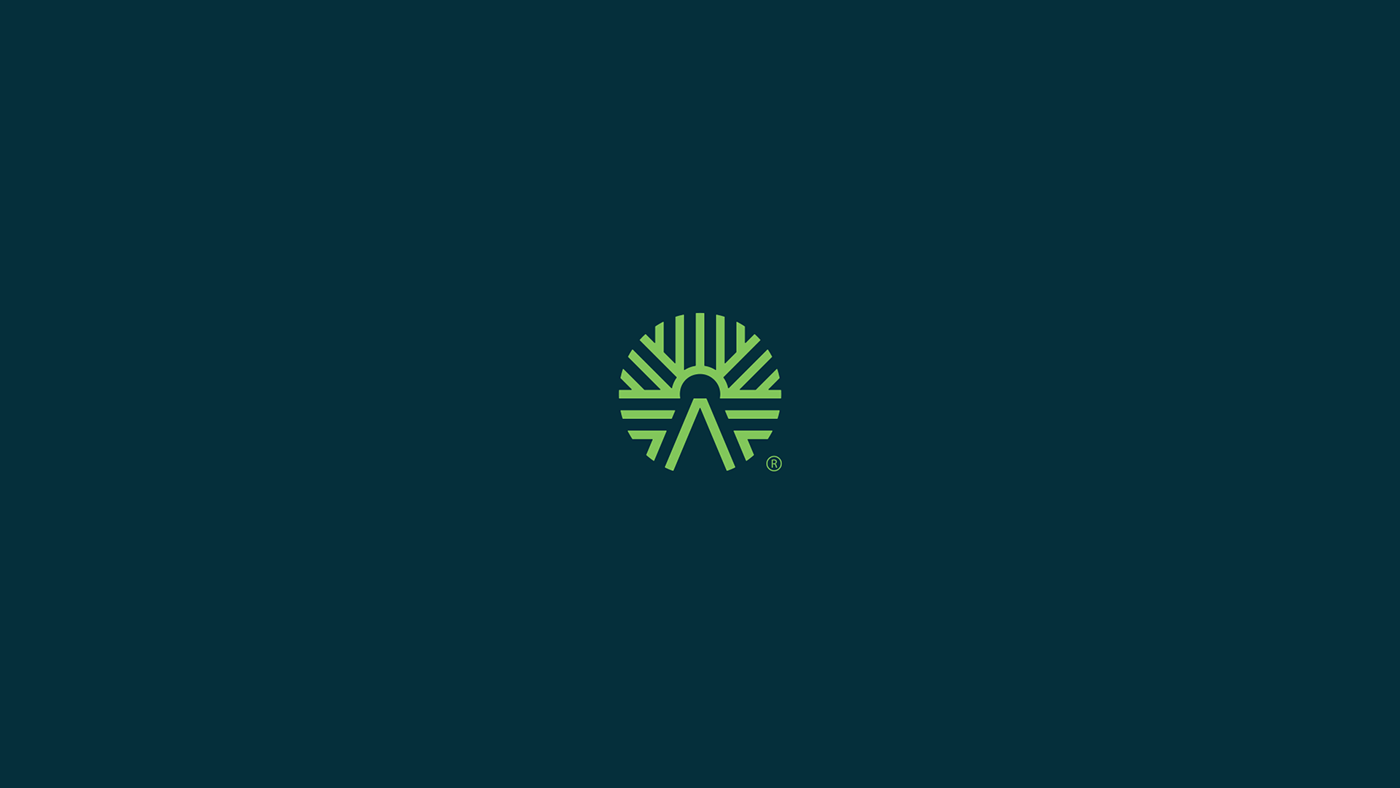 agriculture Agro branding  farm geometric green Nature topography Logo Design Technology