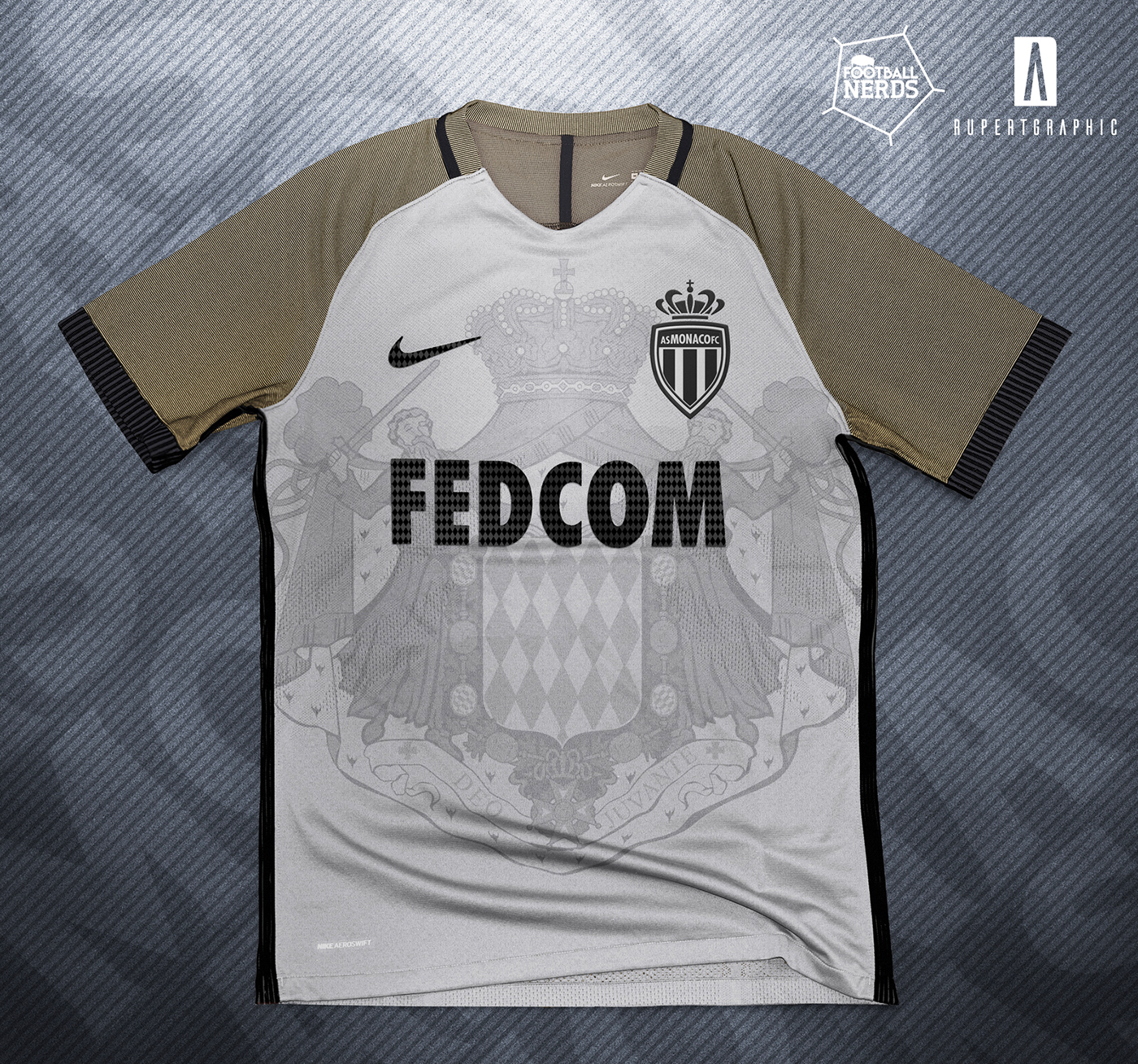 AS Monaco nike soccer Nike concept jersey shirt design Monaco FC grimaldi football soccer