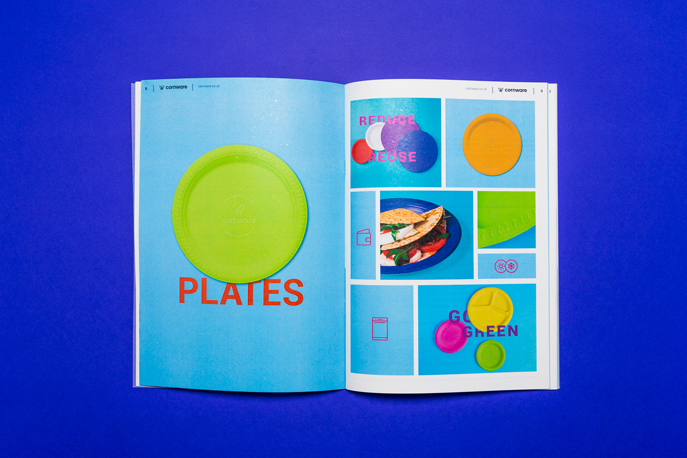 identity branding  design brochure Catalogue colours bio eco-friendly tableware typography  