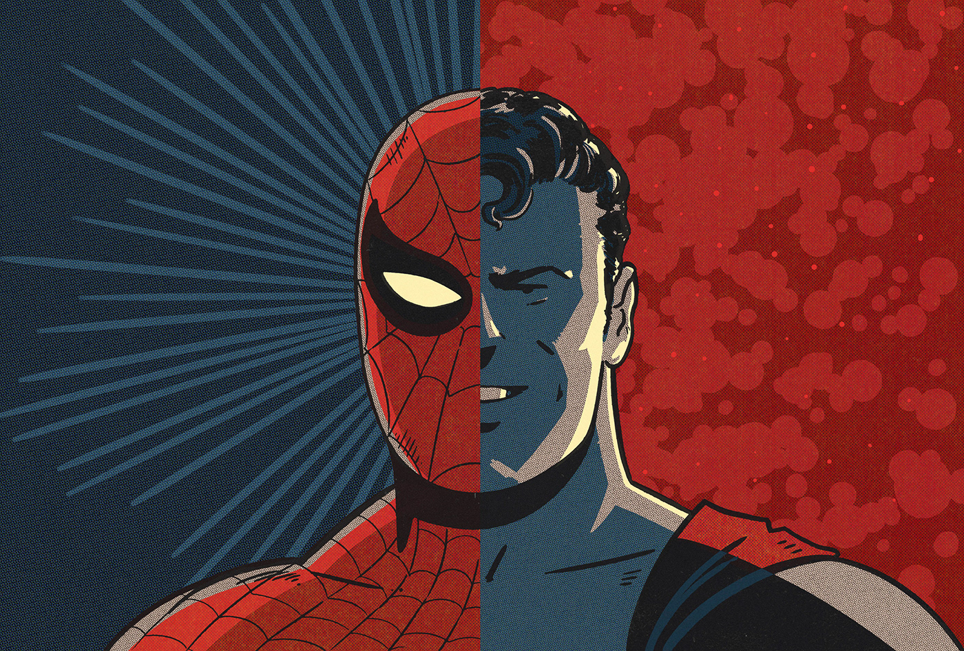 super heroes comics marvel dc super man spider fantasy Sony red blue