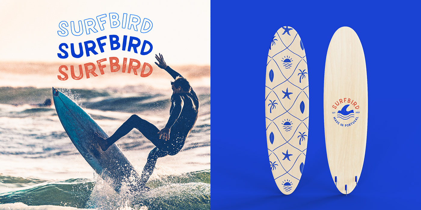 branding  Brand Design brand identity Logo Design brand designer visual identity Social media post surfboard azulejos portugueses surf design