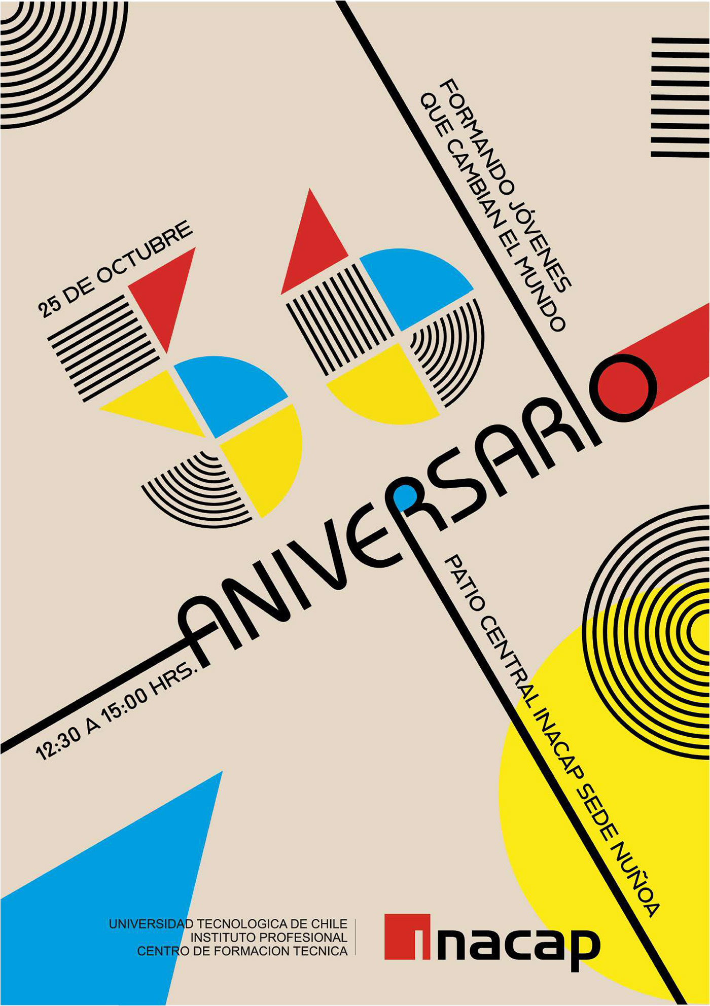 afiche celebración 56 aniversario INACAP