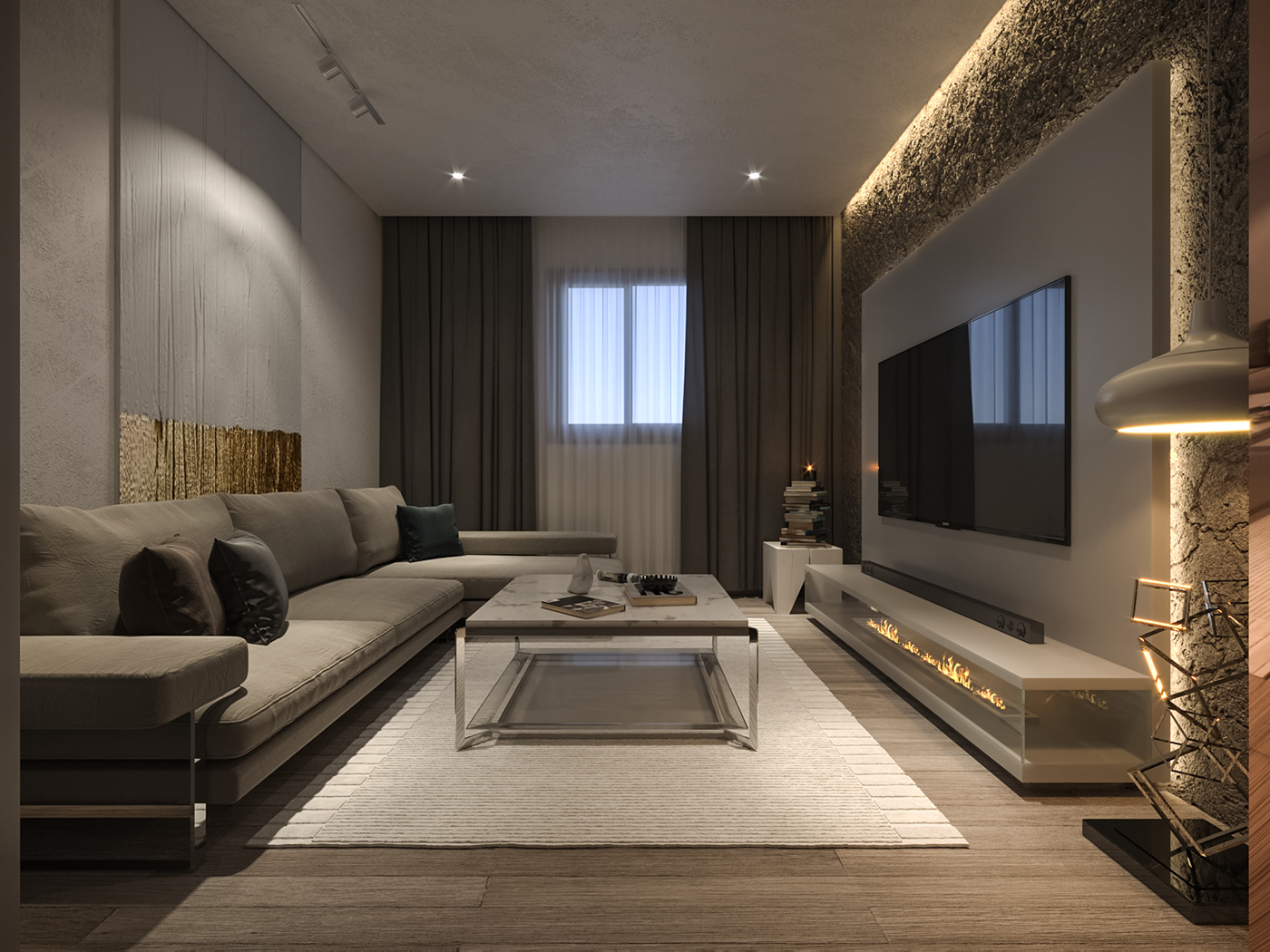 concept contemporary decor design furniture home identity interior design  material modern