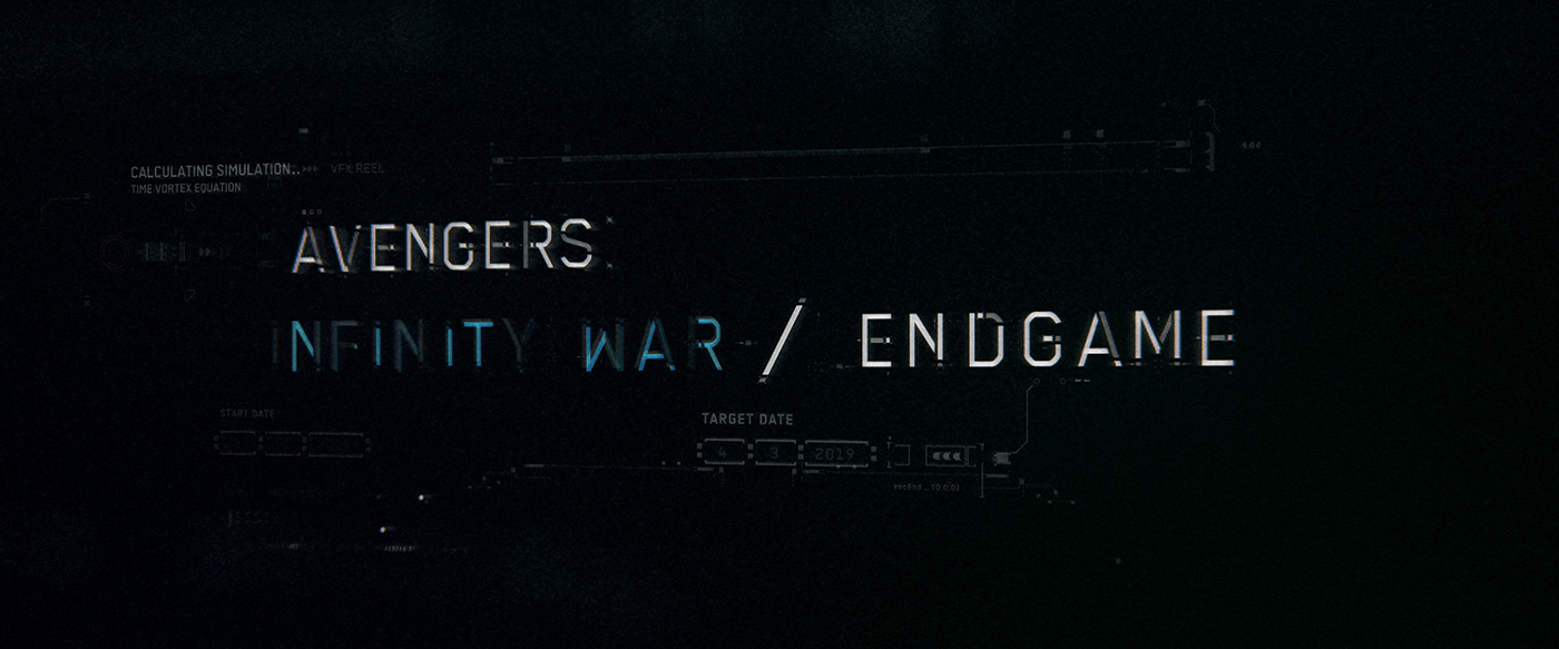 endgame Avengers marvel Stark HUD graphics Visual Effects  vfx design Film  