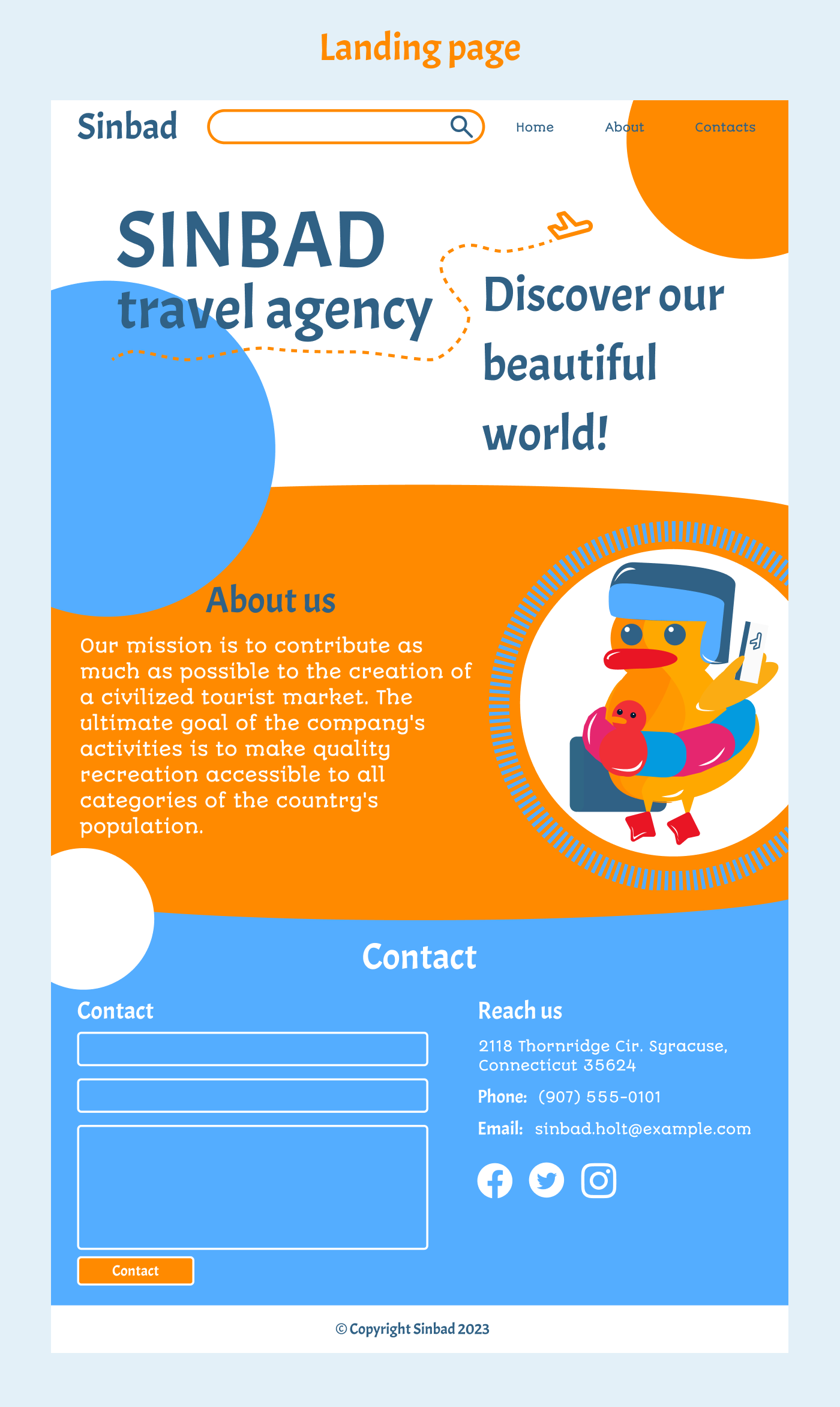 adobe illustrator Adobe Photoshop design Figma landing page tour agency Travel Website Web Design  Website Website Design