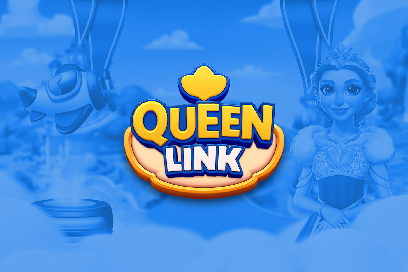 game logo Logo Design game design  game mobile game Mobile app brand identity queen link