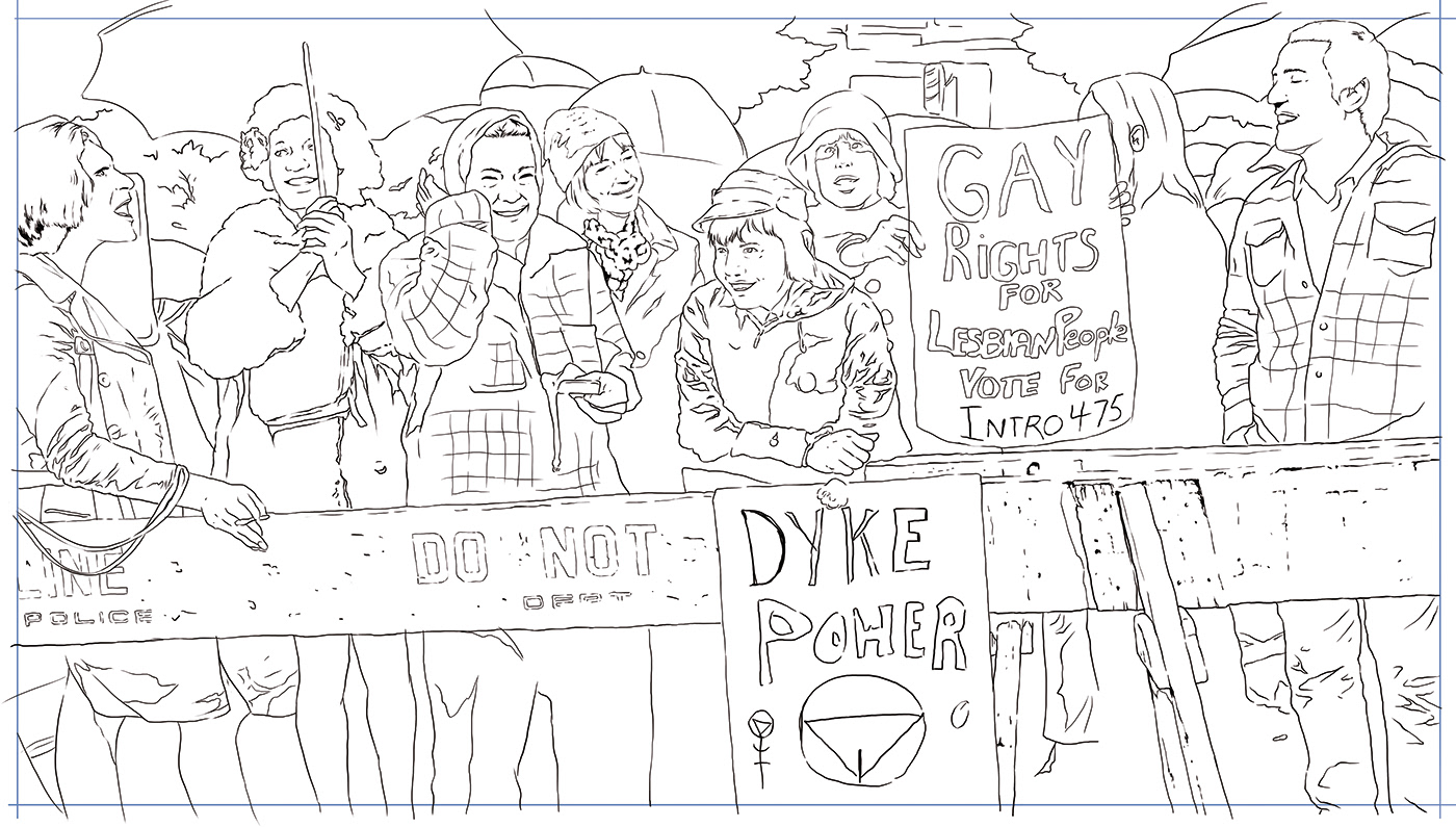 art design gay ILLUSTRATION  LGBT portrait poster pride queer Stonewall