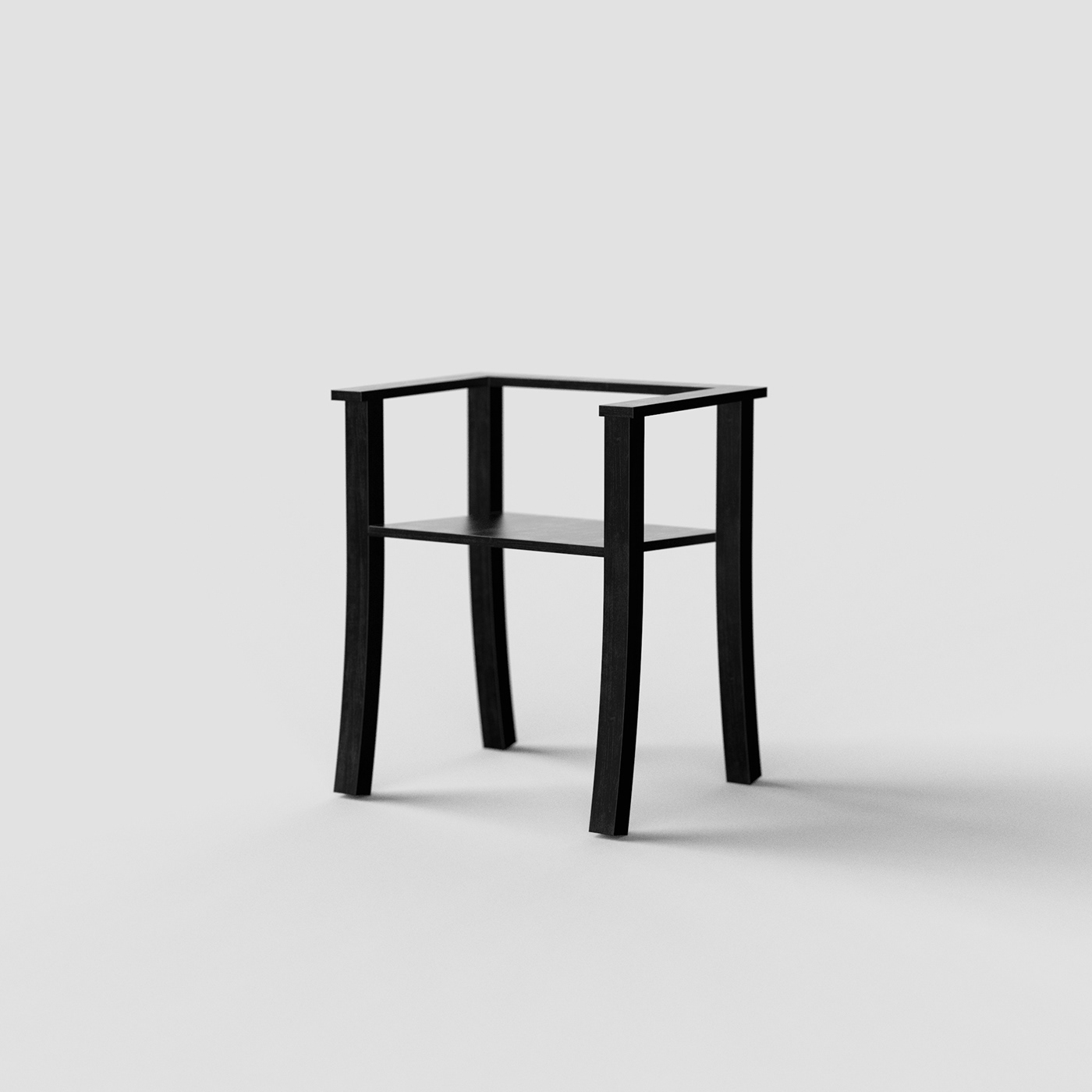 3D chair furniture interior design  minimal modern Render typography   visualization wood