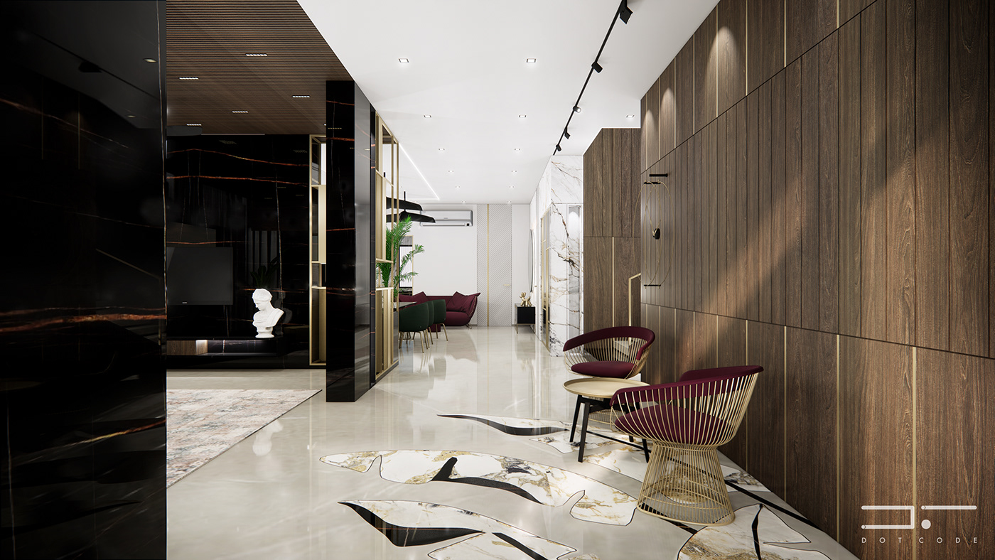 art Bocodolobo contemporary glam gold interior design  living room Luxury Design Residential Design
