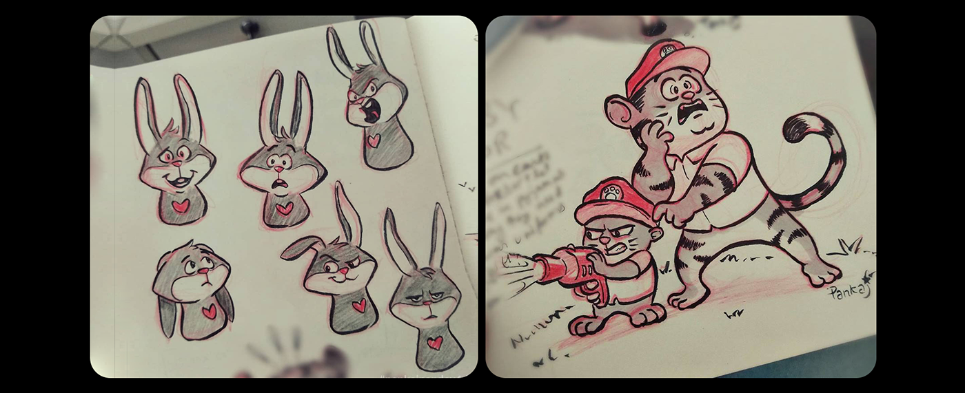 characterdesign drawordie pankajpandey4d inktober jakeparker doodle fanart inking Drawing  gameart
