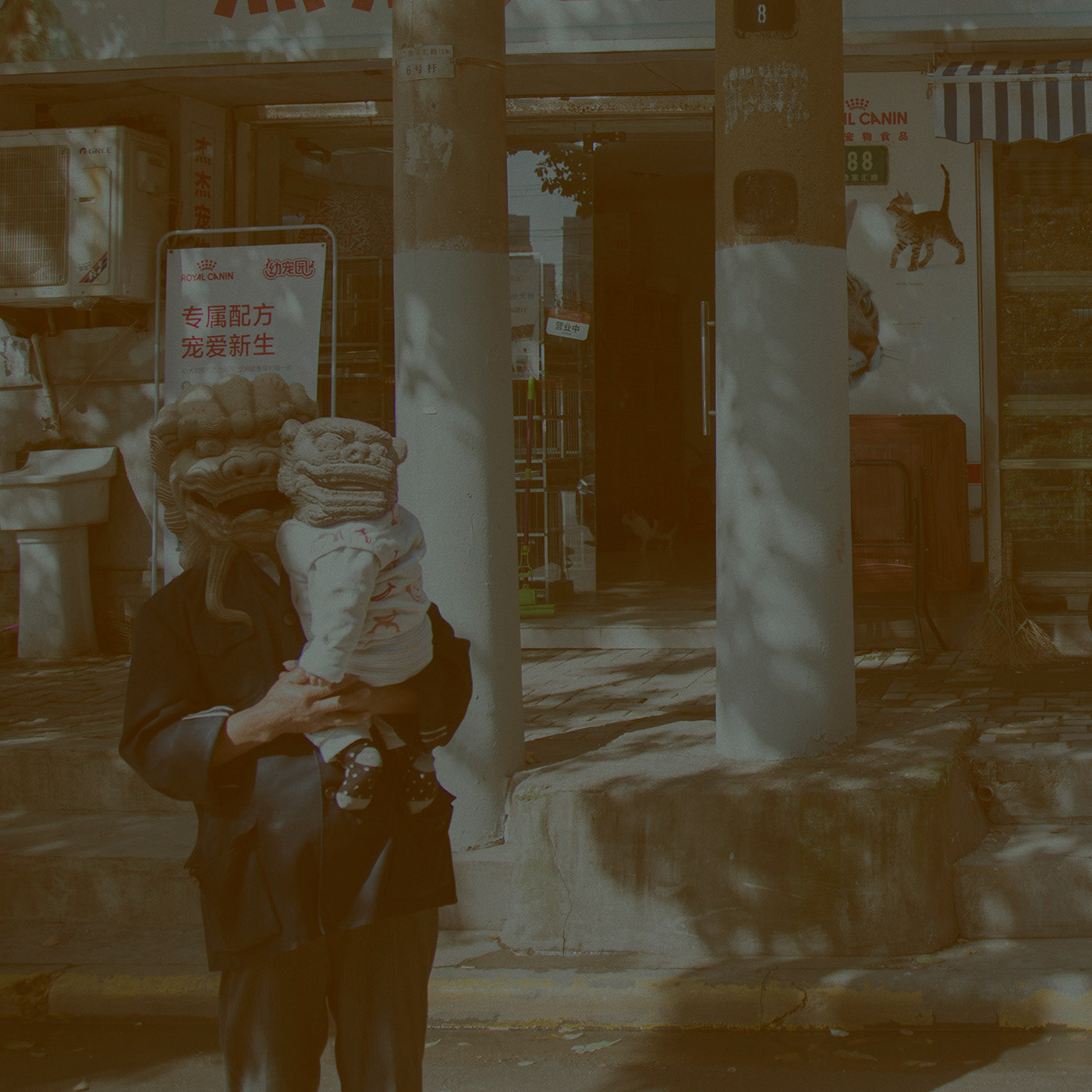 shanghai china retouching  lomo old style statues Street photoshop Urban manipulate