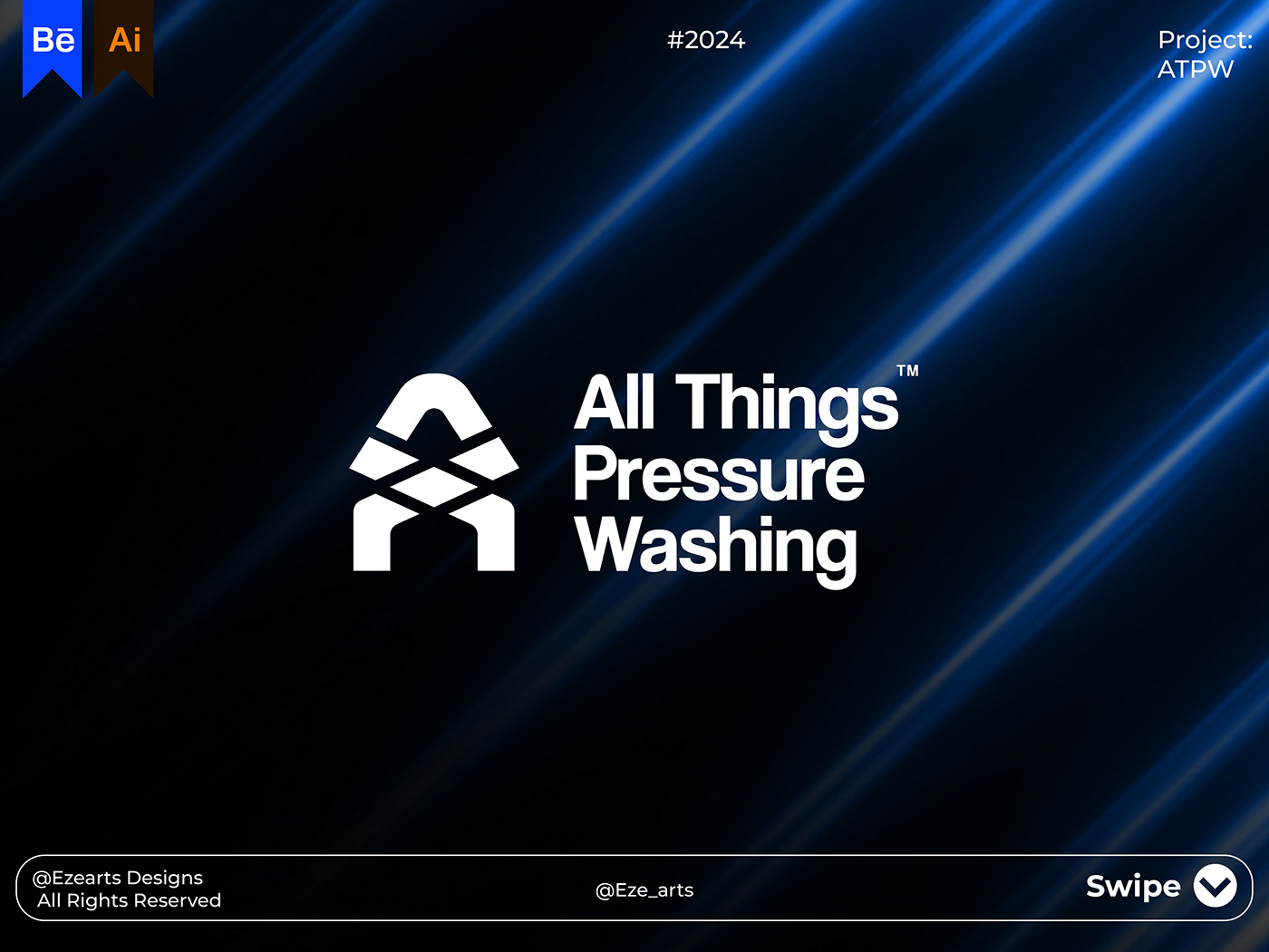 pressure washing cleaning detailing lawn pressure washing service cleaning service Logo Design brand identity branding 
