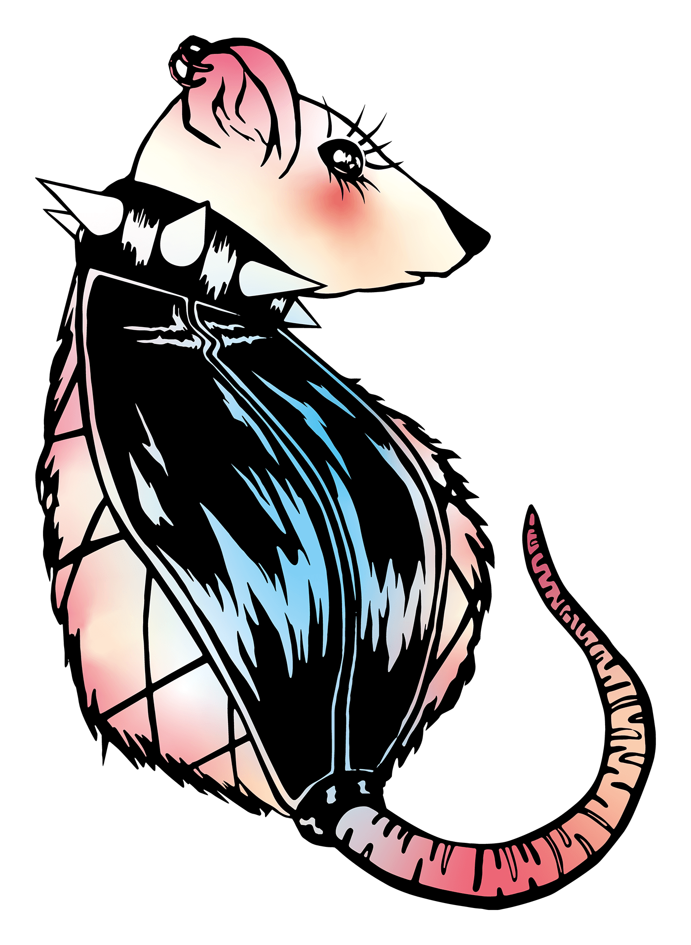 Digital Art  adobe illustrator Graphic Designer ILLUSTRATION  animals digital illustration cartoon rat punk Cyberpunk