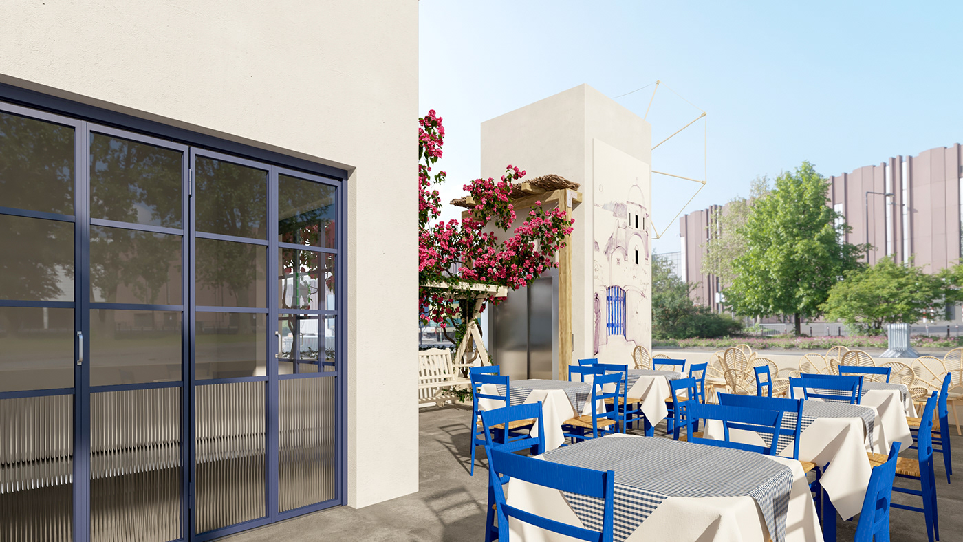 Greek restaurant on Behance